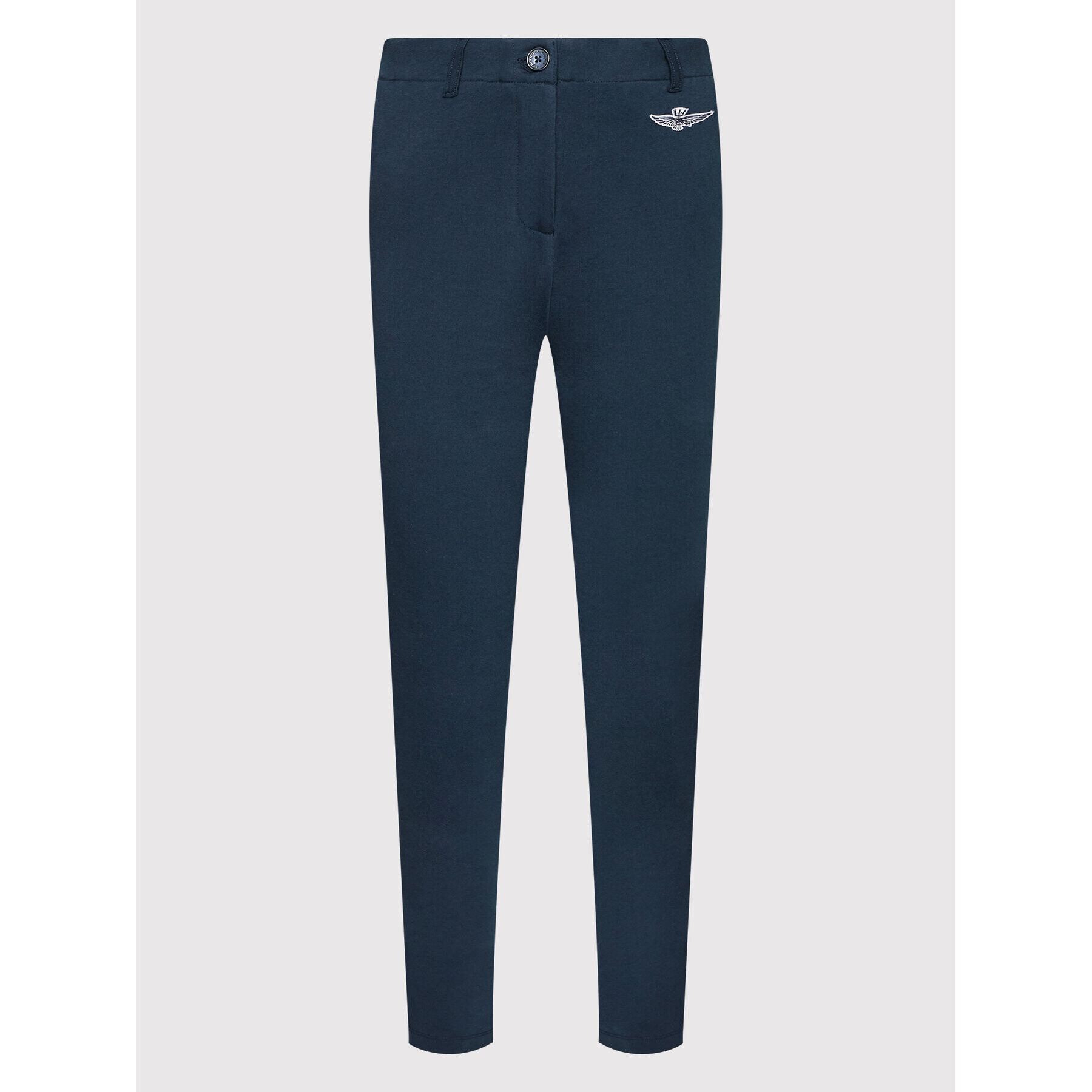 Aeronautica Militare Kalhoty z materiálu 221PF846DJ519 Tmavomodrá Regular Fit - Pepit.cz