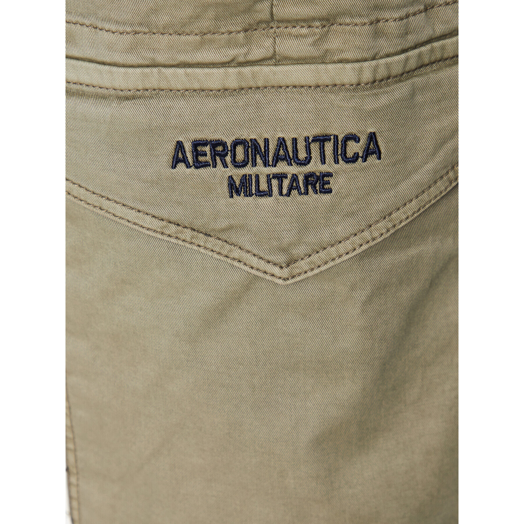 Aeronautica Militare Kalhoty z materiálu 231PA1503CT3093 Zelená Slim Fit - Pepit.cz