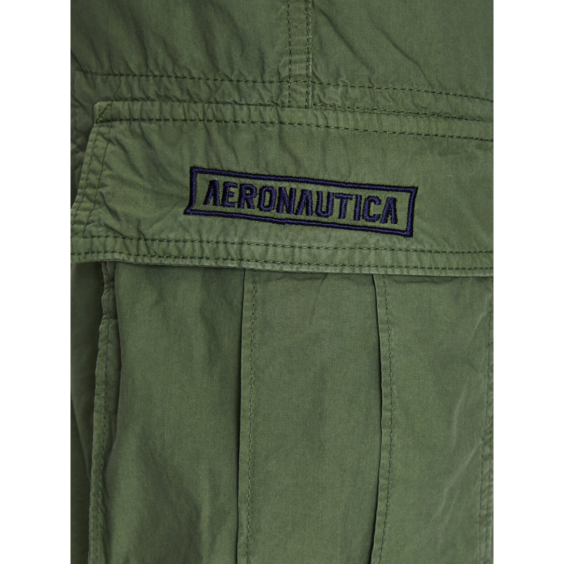 Aeronautica Militare Kalhoty z materiálu 231PA1515CT3070 Zelená Regular Fit - Pepit.cz