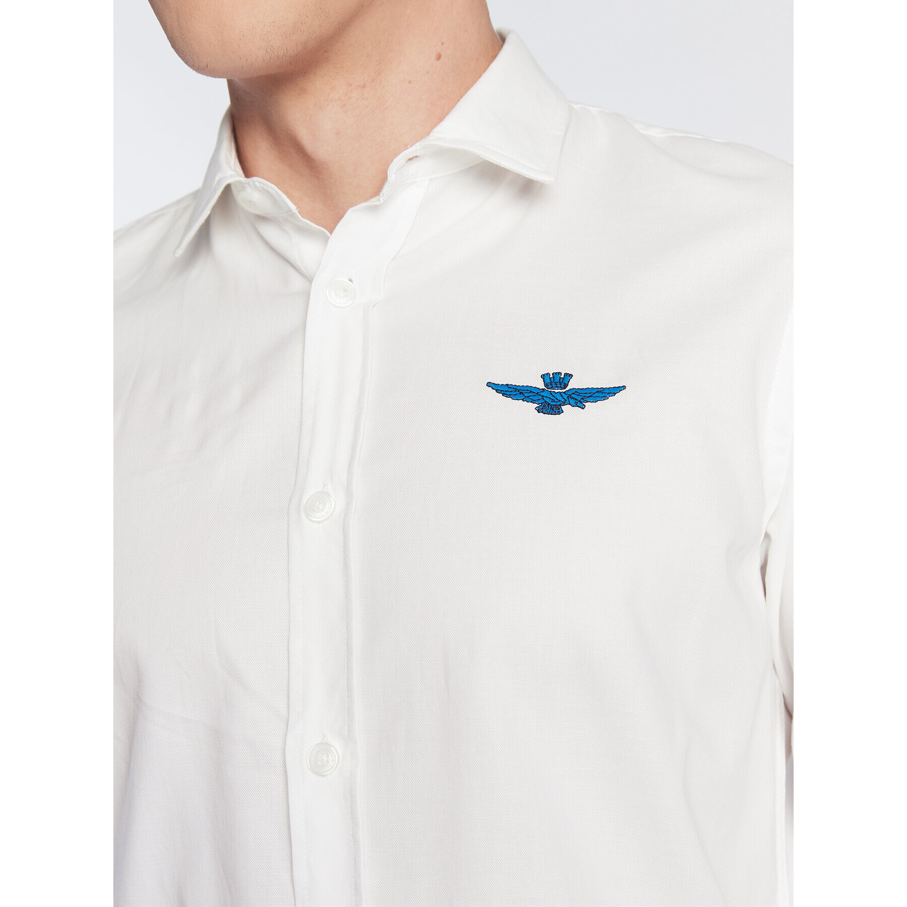 Aeronautica Militare Košile 222CA1219CT3045 Bílá Regular Fit - Pepit.cz