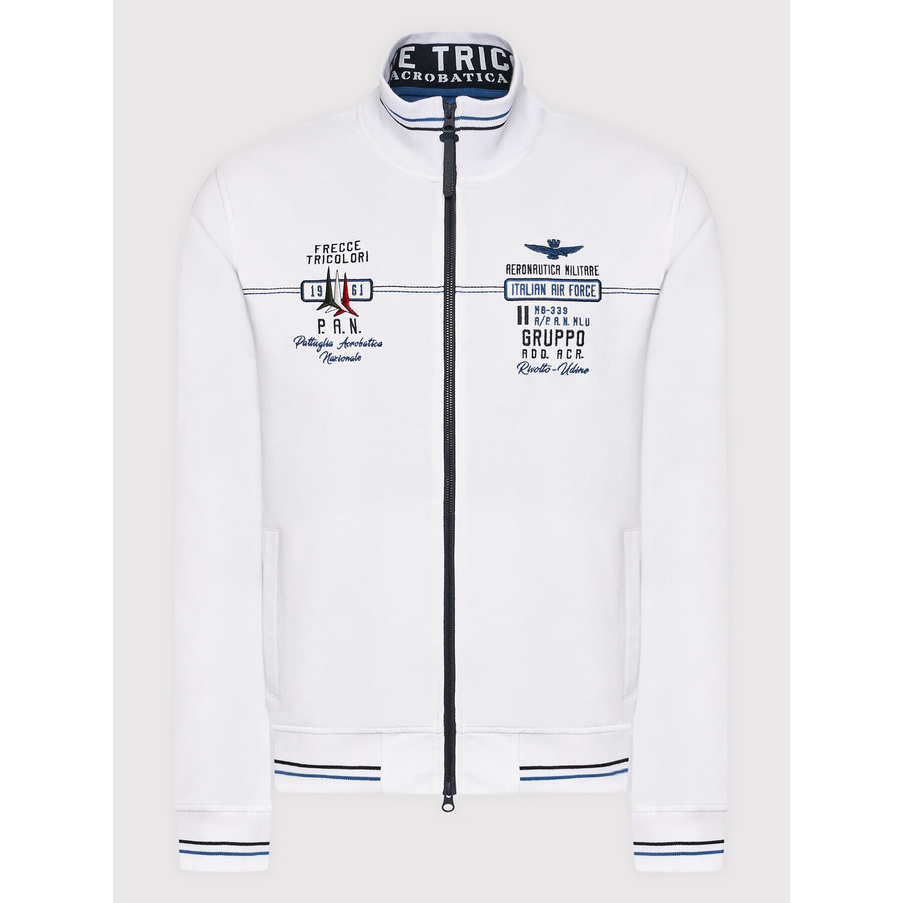 Aeronautica Militare Mikina 221FE1677F419 Bílá Regular Fit - Pepit.cz