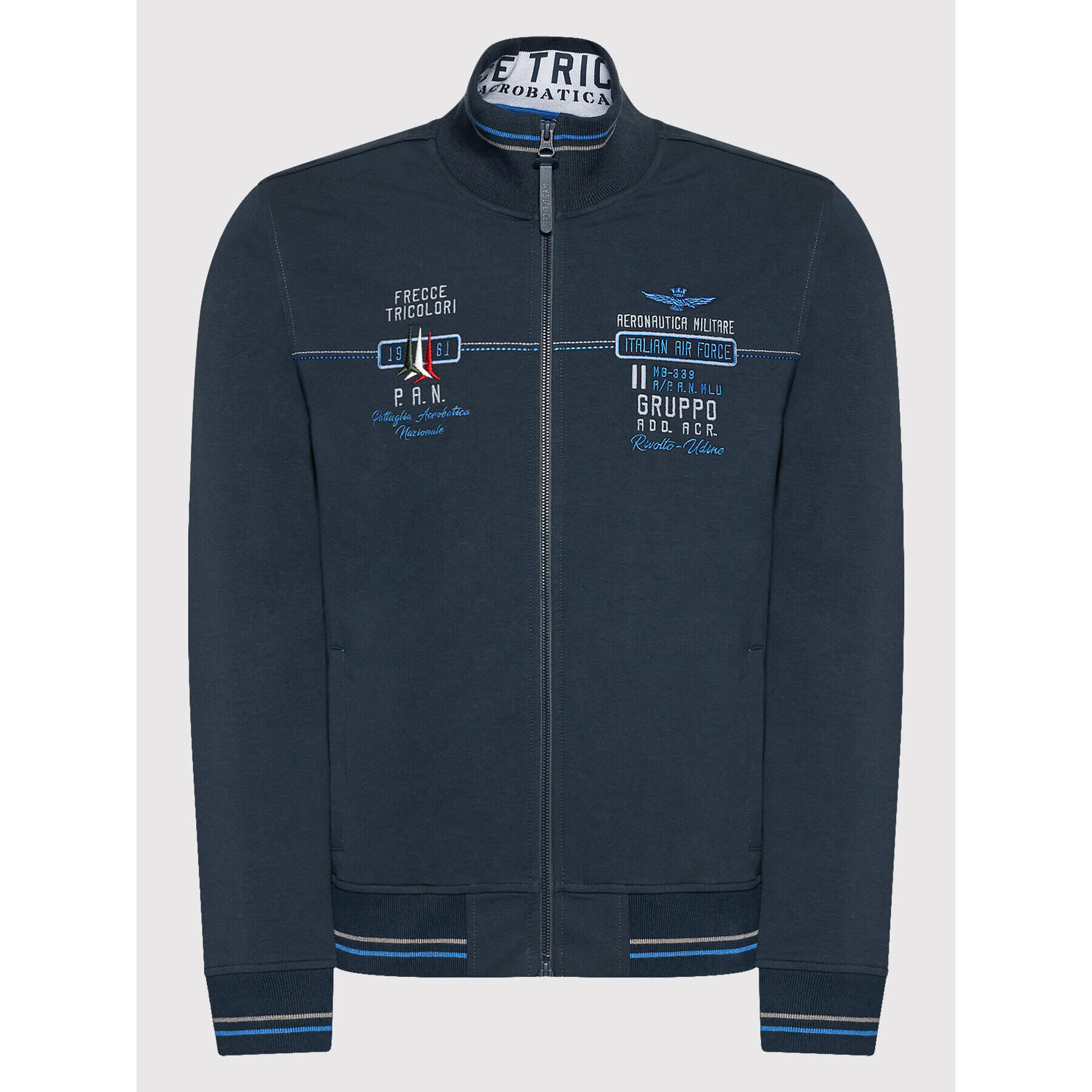 Aeronautica Militare Mikina 221FE1677F419 Tmavomodrá Regular Fit - Pepit.cz