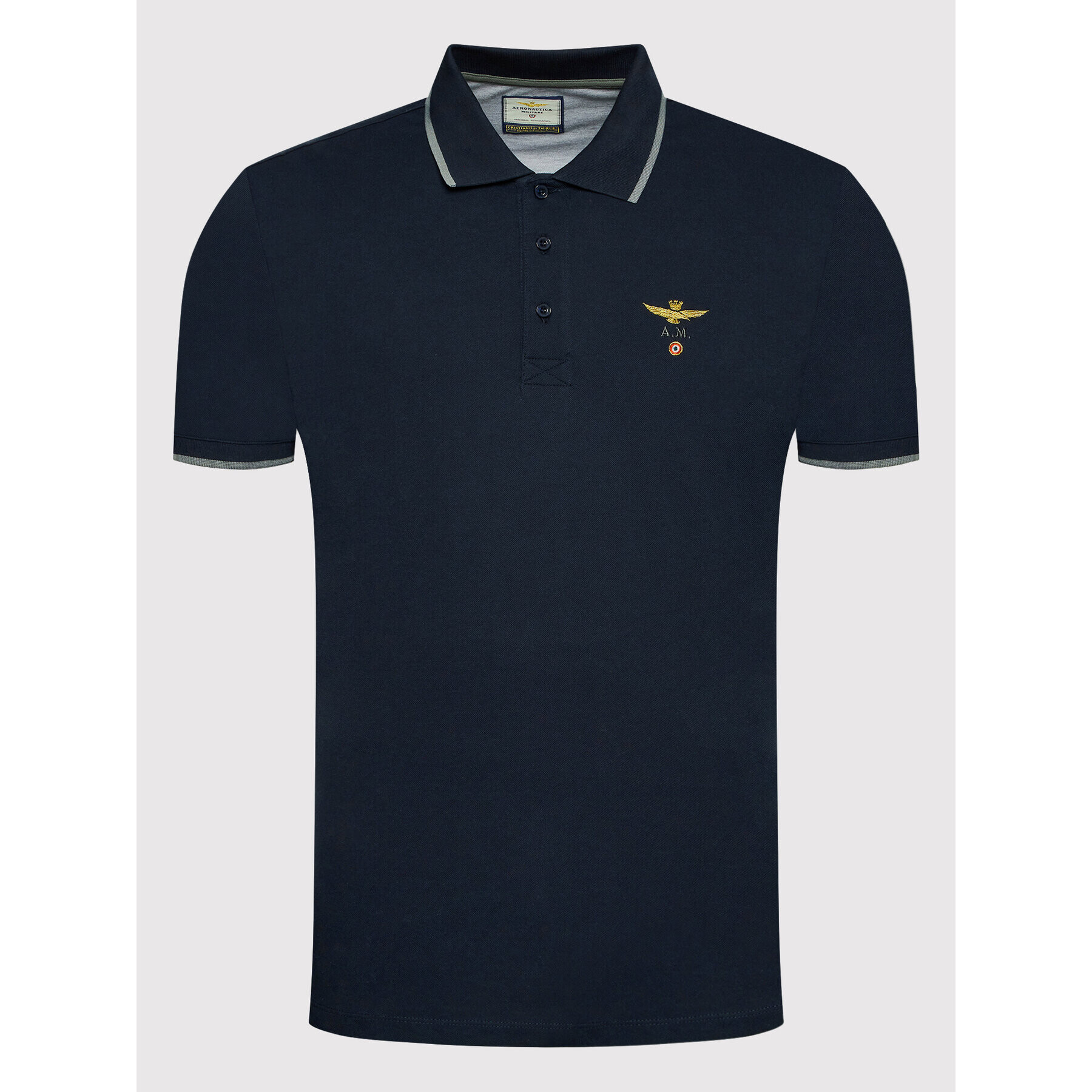 Aeronautica Militare Polokošile 221PO1308P82 Tmavomodrá Regular Fit - Pepit.cz