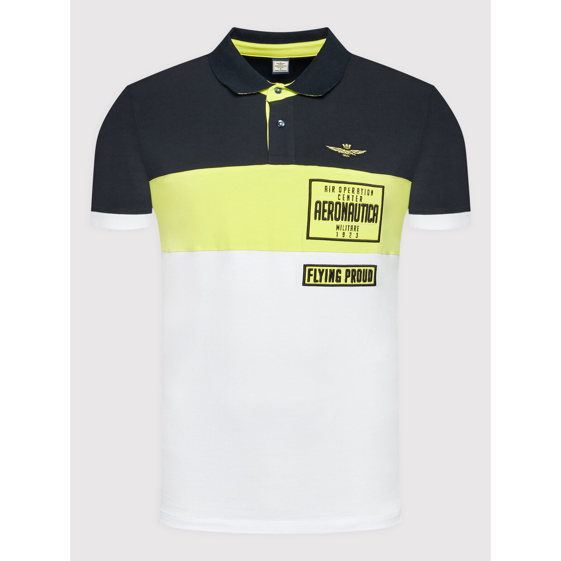 Aeronautica Militare Polokošile 221PO1594P173 Bílá Regular Fit - Pepit.cz