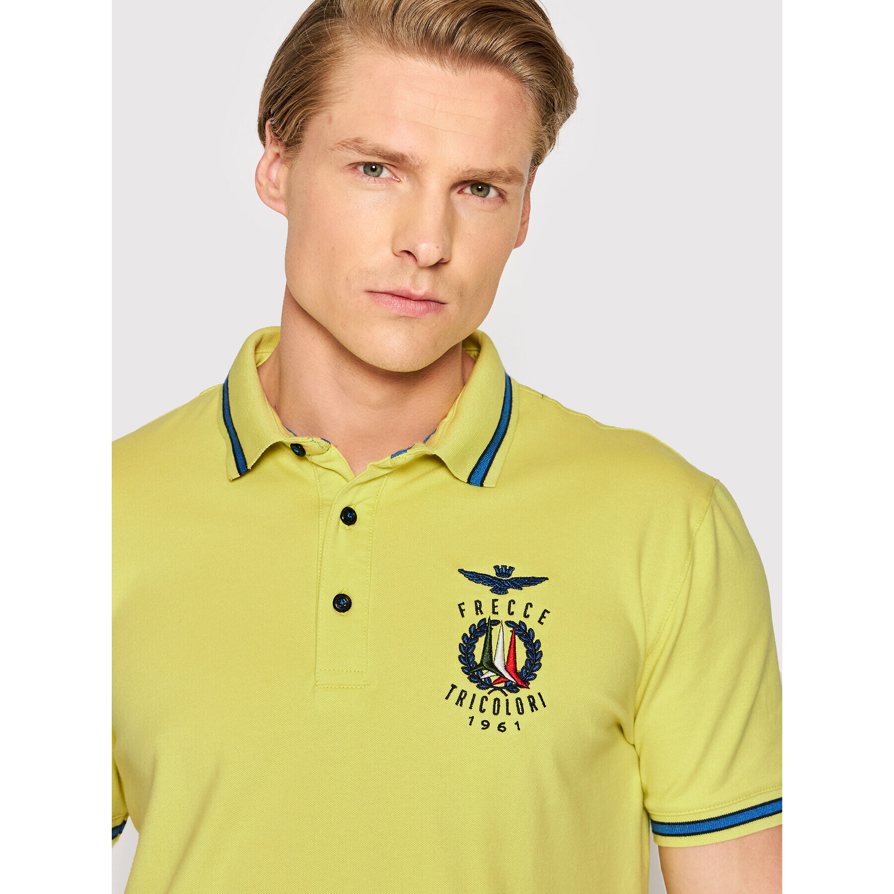 Aeronautica Militare Polokošile 221PO1599P191 Žlutá Slim Fit - Pepit.cz