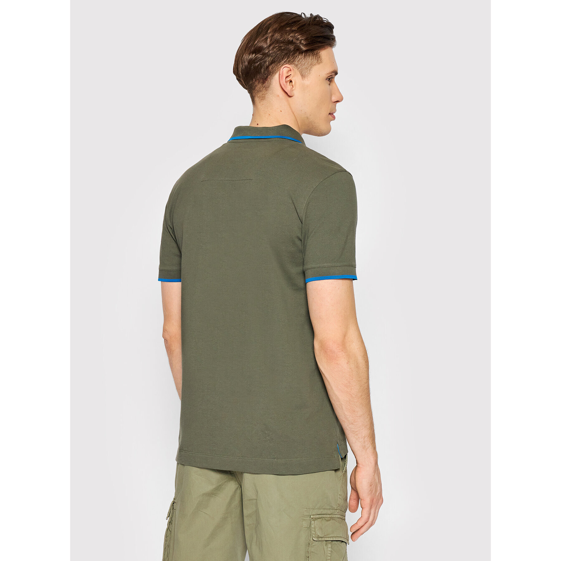 Aeronautica Militare Polokošile 221PO1604P82 Zelená Regular Fit - Pepit.cz