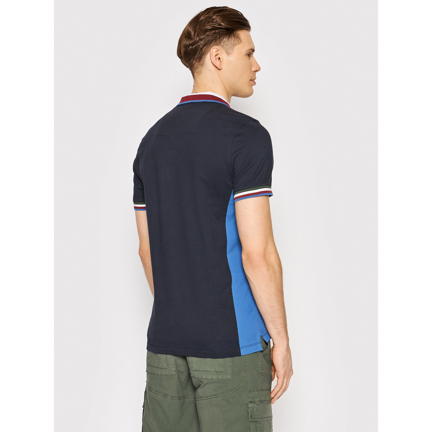 Aeronautica Militare Polokošile 221PO1615P199 Tmavomodrá Regular Fit - Pepit.cz