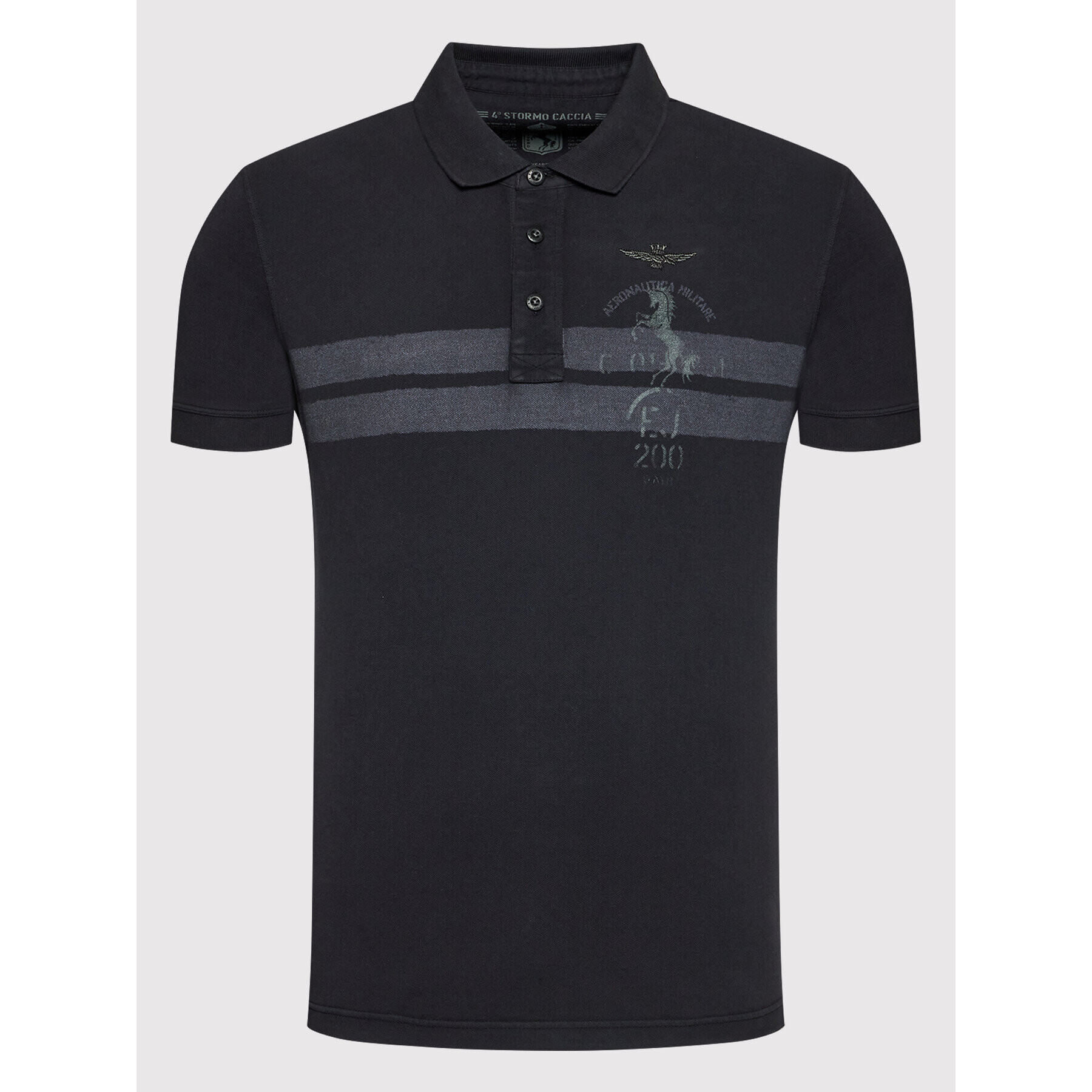 Aeronautica Militare Polokošile 221PO1621P212 Tmavomodrá Regular Fit - Pepit.cz