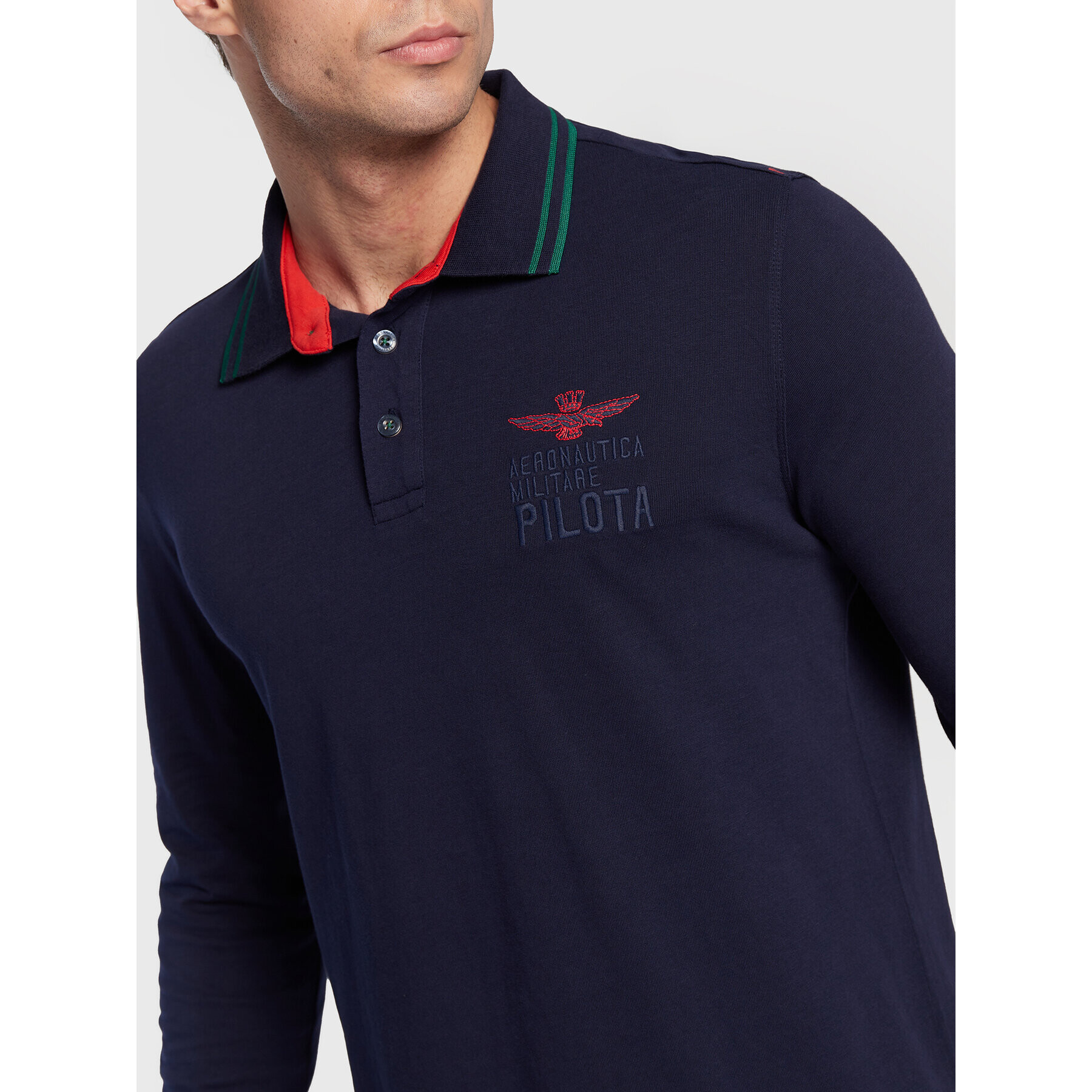 Aeronautica Militare Polokošile 222PO1631J578 Tmavomodrá Regular Fit - Pepit.cz