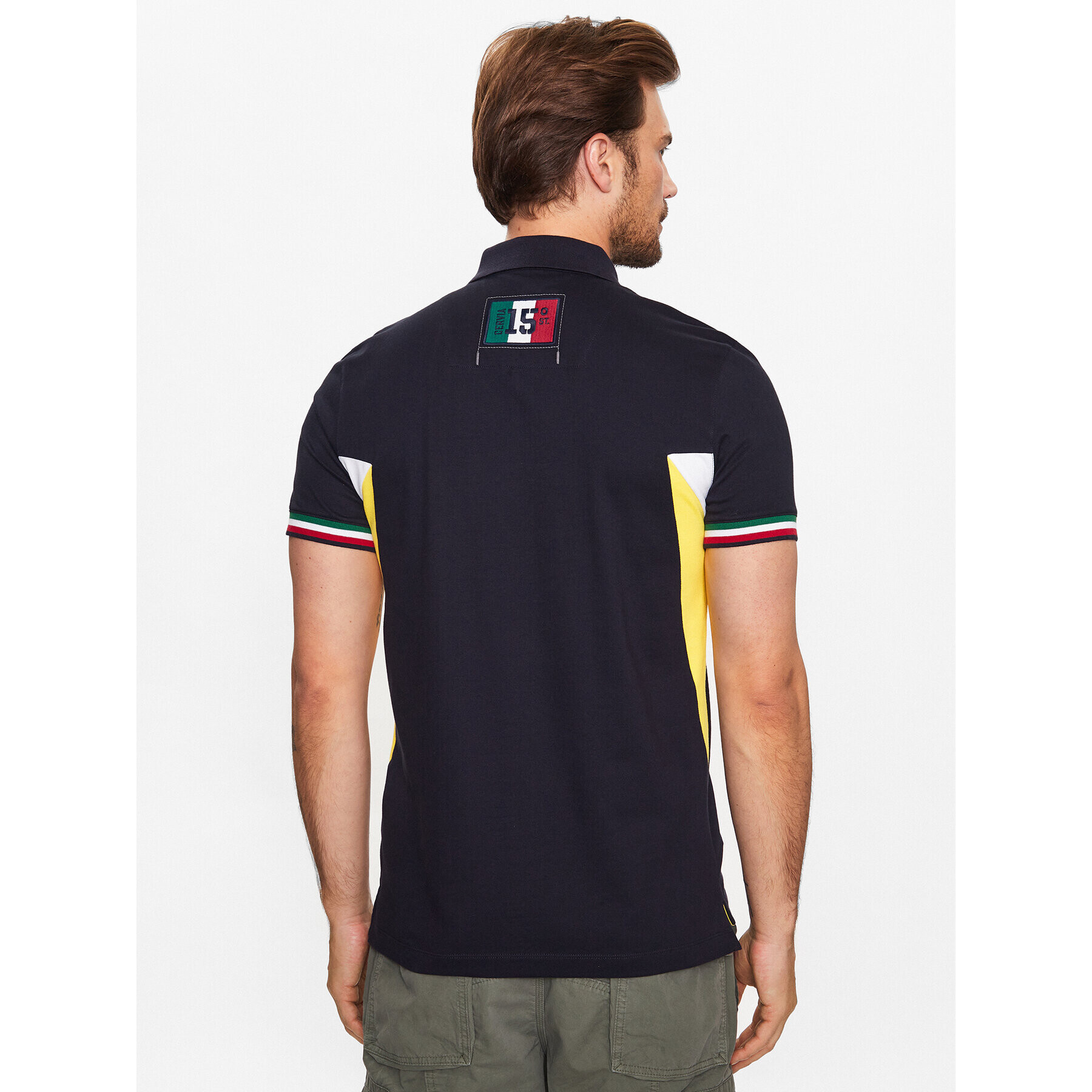 Aeronautica Militare Polokošile 231PO1677P199 Tmavomodrá Regular Fit - Pepit.cz