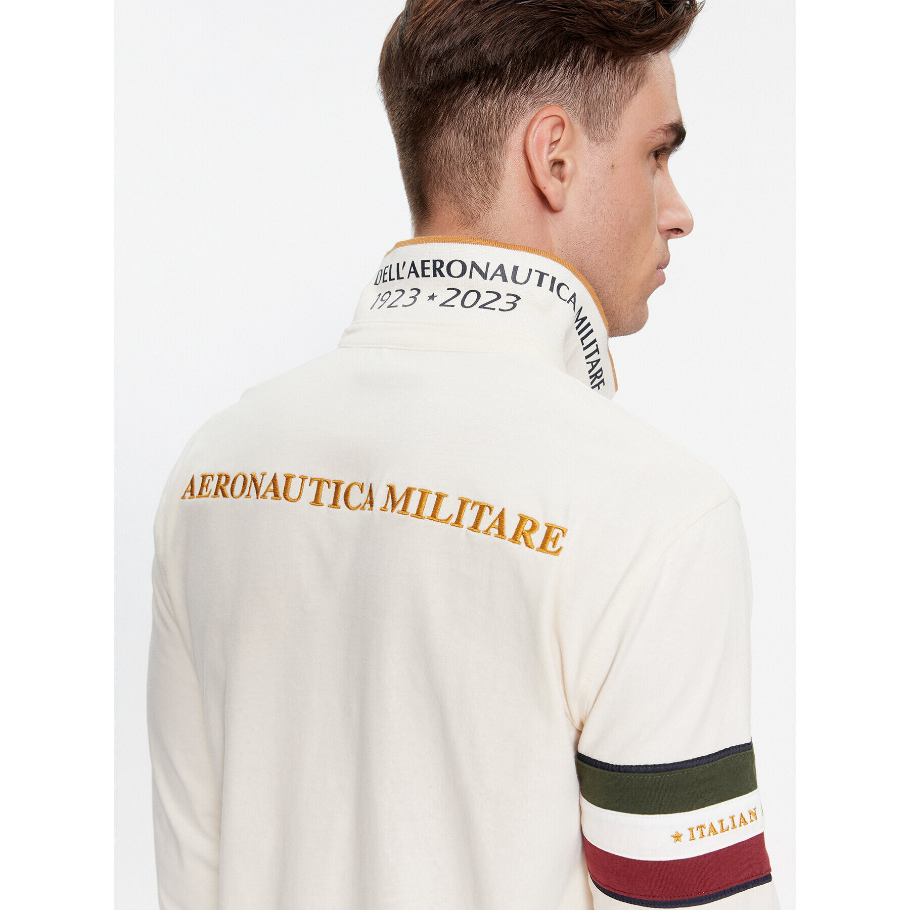 Aeronautica Militare Polokošile 232PO1722J558 Écru Regular Fit - Pepit.cz