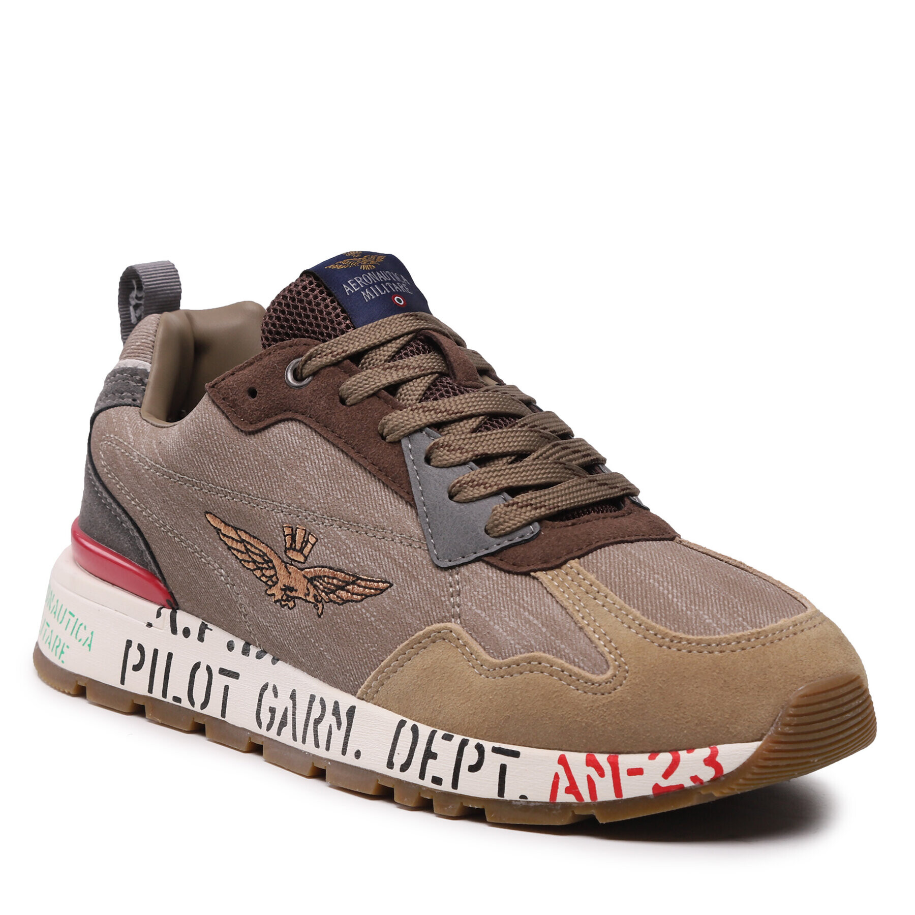 Aeronautica Militare Sneakersy 222SC214CT3059 Hnědá - Pepit.cz