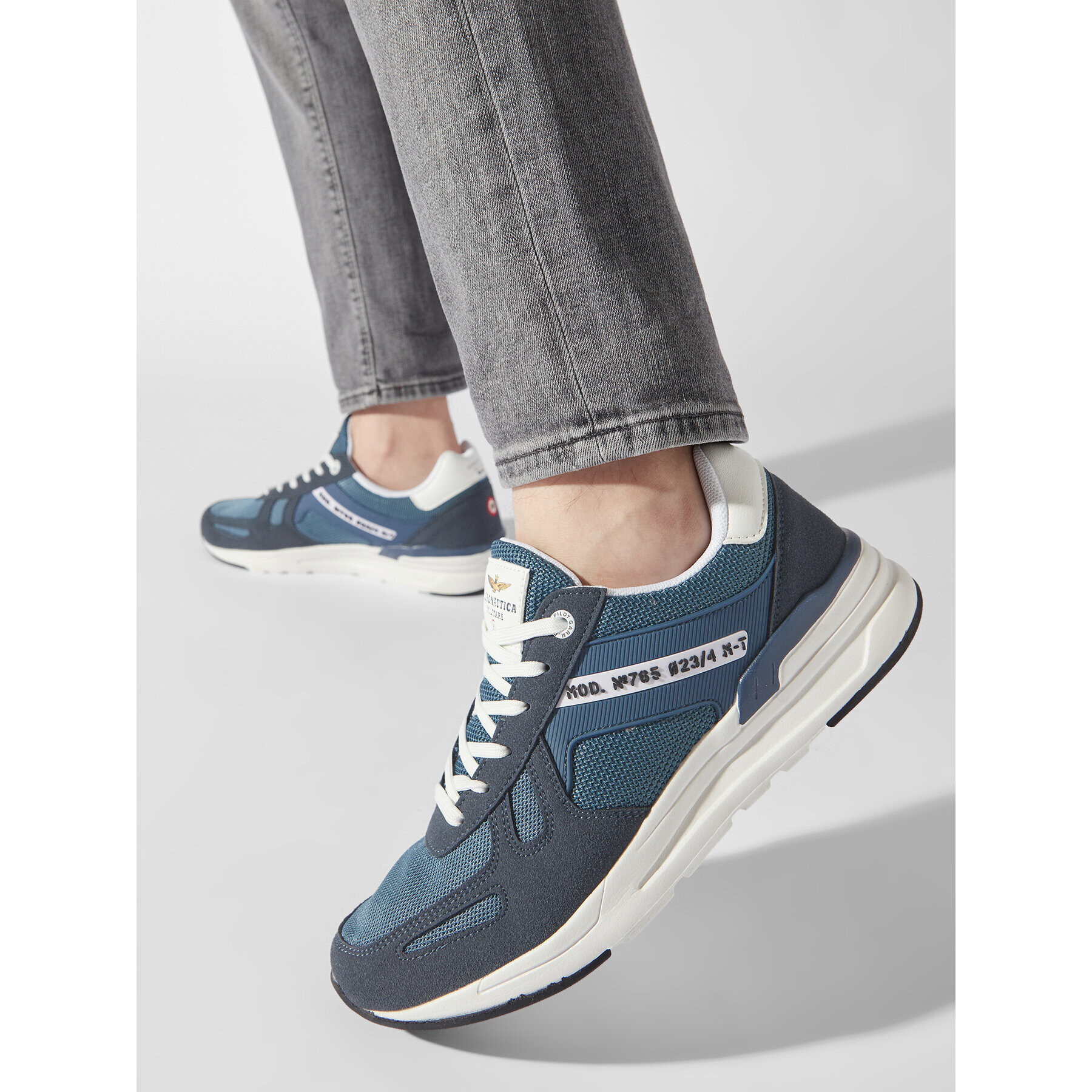 Aeronautica Militare Sneakersy 231SC240CT3101 Modrá - Pepit.cz