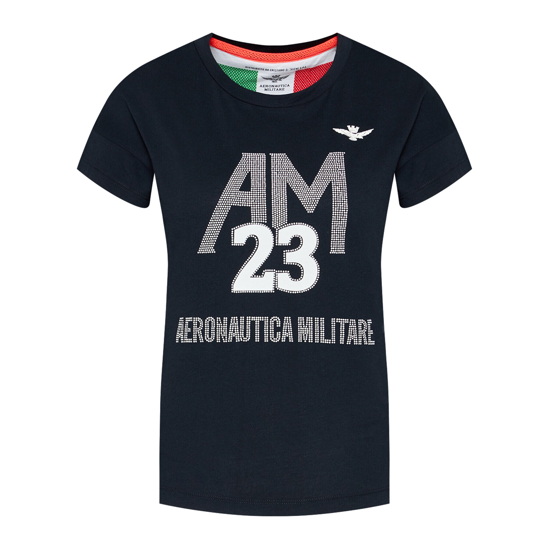 Aeronautica Militare T-Shirt 211TS1871DJ510 Tmavomodrá Regular Fit - Pepit.cz