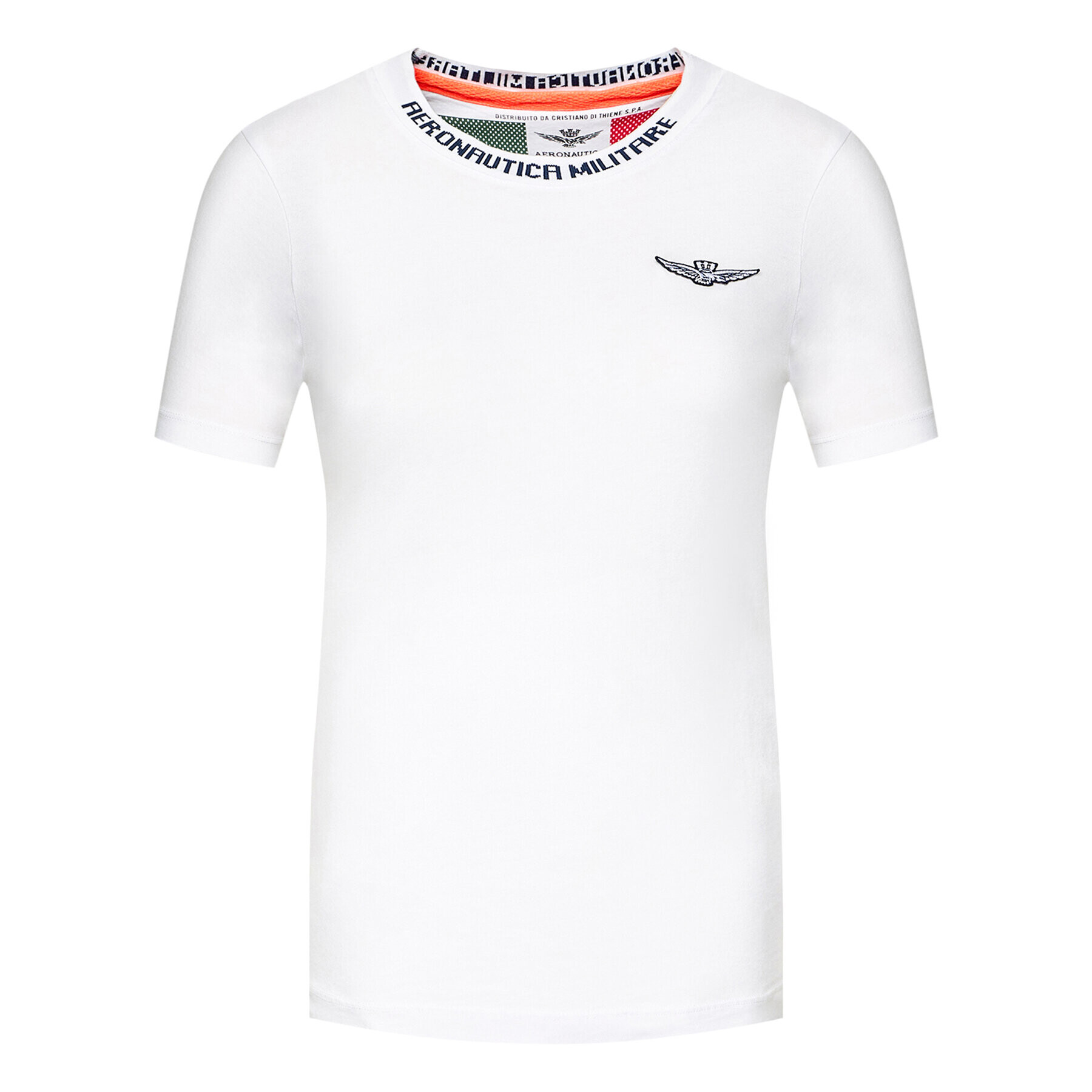 Aeronautica Militare T-Shirt 211TS1877DJ359 Bílá Regular Fit - Pepit.cz