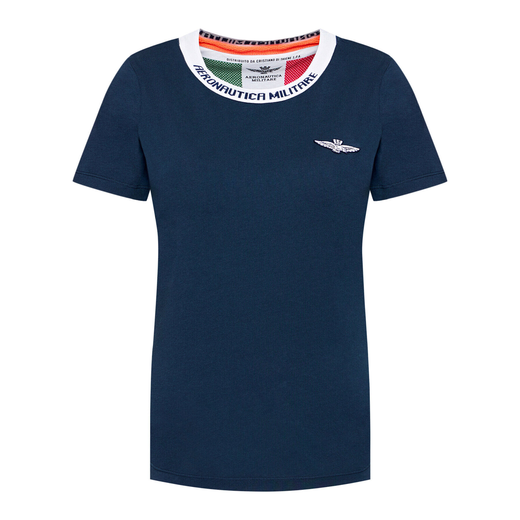 Aeronautica Militare T-Shirt 211TS1877DJ359 Tmavomodrá Regular Fit - Pepit.cz