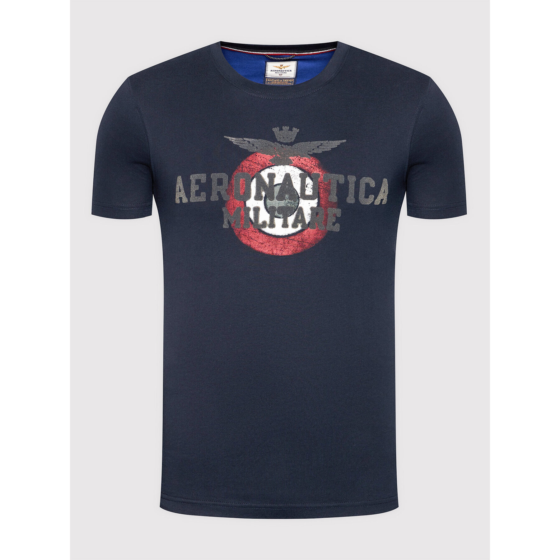 Aeronautica Militare T-Shirt 212TS1901J511 Tmavomodrá Regular Fit - Pepit.cz