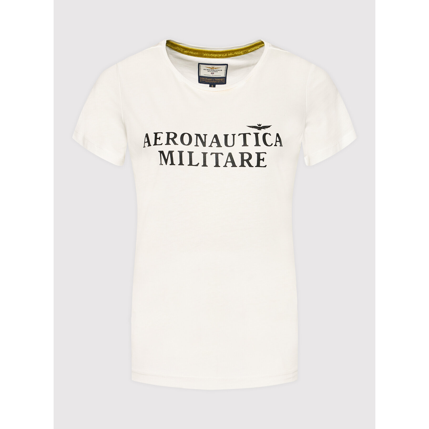 Aeronautica Militare T-Shirt 212TS1914DJ496 Bílá Regular Fit - Pepit.cz