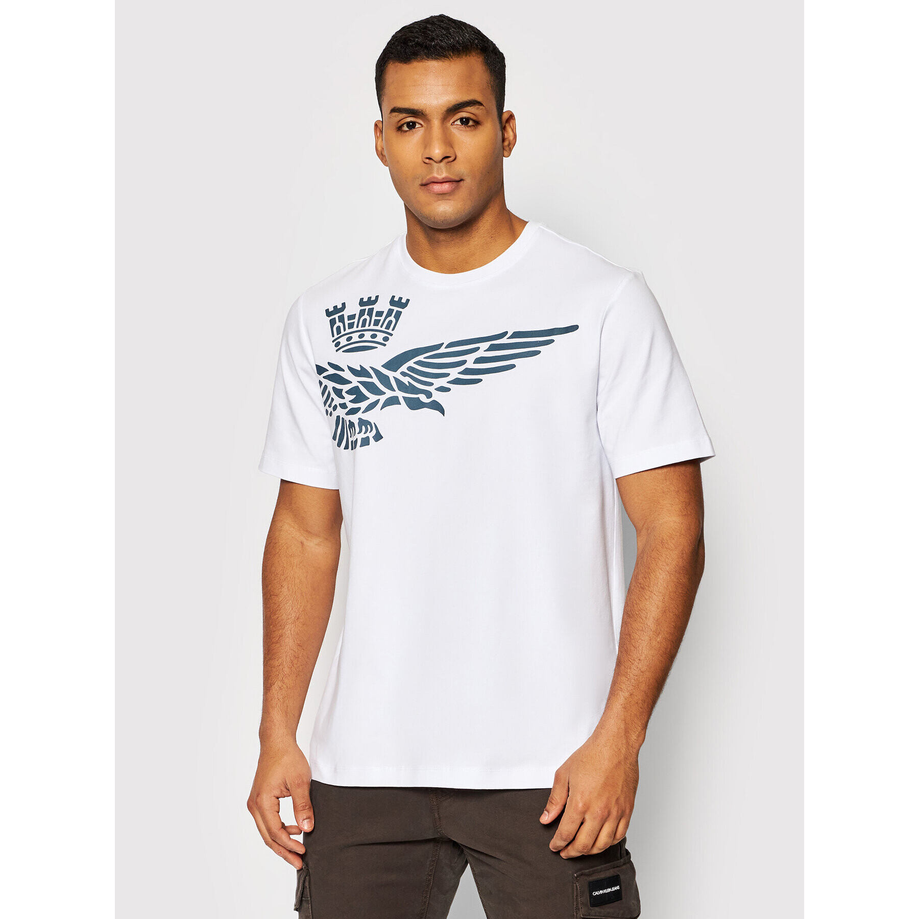 Aeronautica Militare T-Shirt 221TS1933J469 Bílá Regular Fit - Pepit.cz