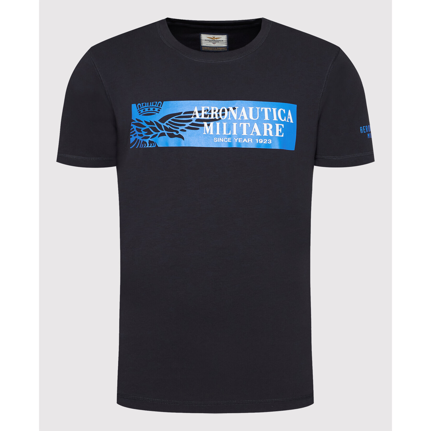 Aeronautica Militare T-Shirt 221TS1944J507 Tmavomodrá Regular Fit - Pepit.cz