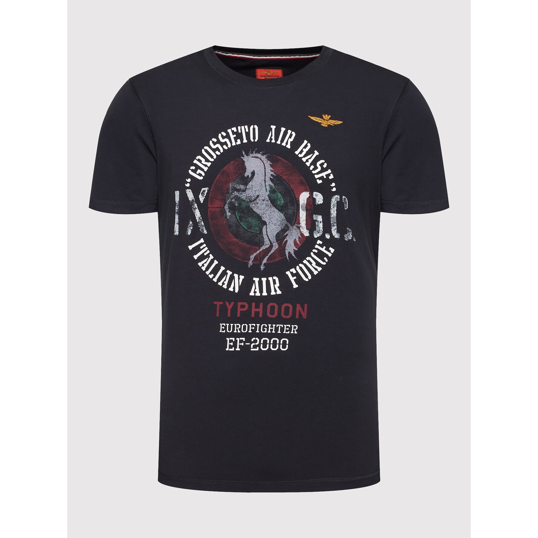 Aeronautica Militare T-Shirt 221TS1948J507 Tmavomodrá Regular Fit - Pepit.cz