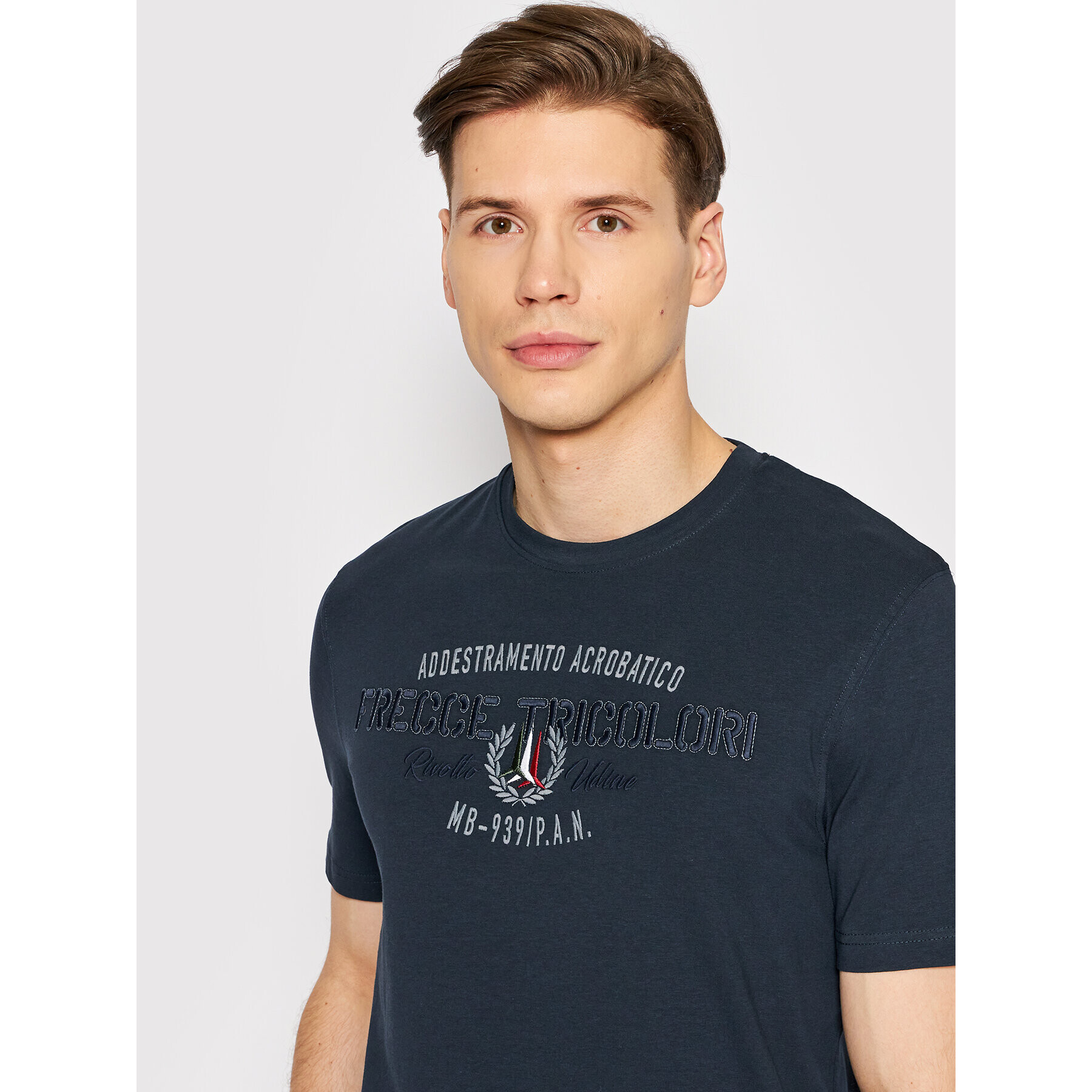 Aeronautica Militare T-Shirt 221TS1952J537 Tmavomodrá Regular Fit - Pepit.cz