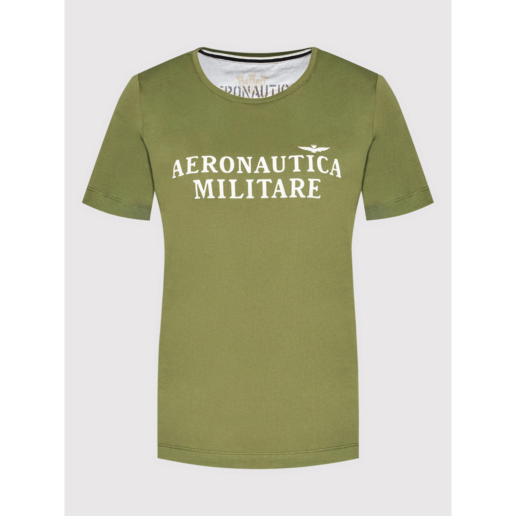 Aeronautica Militare T-Shirt 221TS1983DJ510 Zelená Regular Fit - Pepit.cz