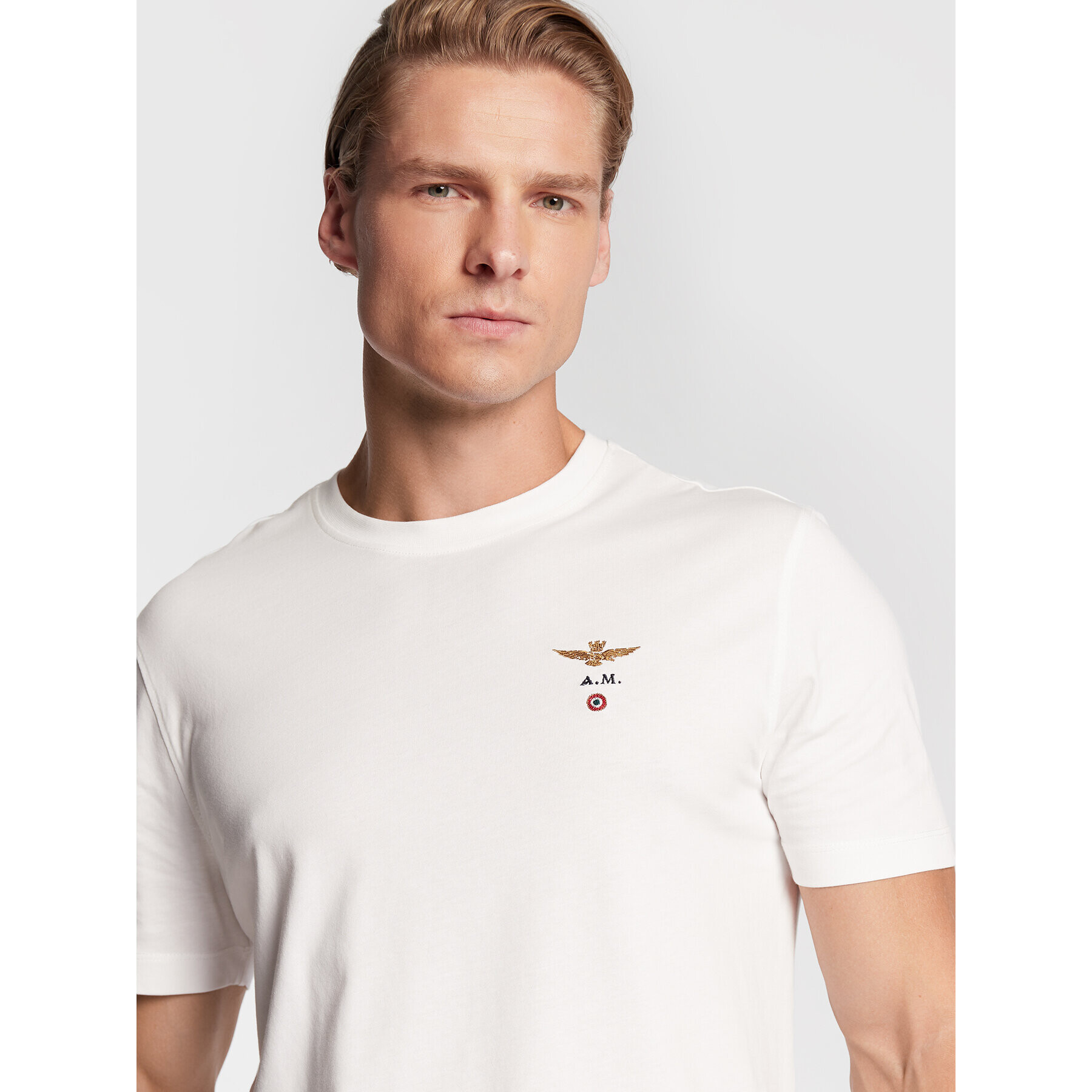 Aeronautica Militare T-Shirt 222TS1580J372 Bílá Regular Fit - Pepit.cz