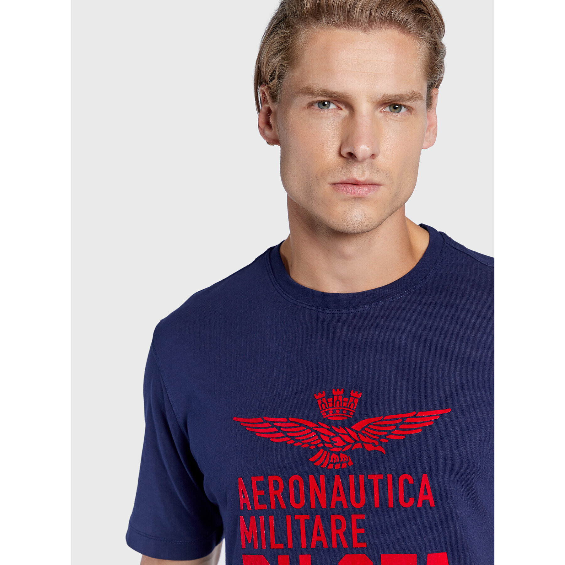 Aeronautica Militare T-Shirt 222TS1990J550 Tmavomodrá Regular Fit - Pepit.cz