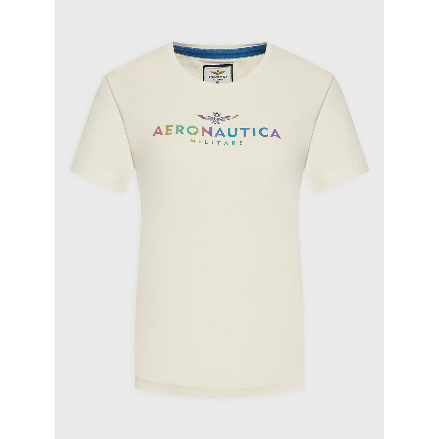 Aeronautica Militare T-Shirt 222TS2031DJ496 Béžová Regular Fit - Pepit.cz