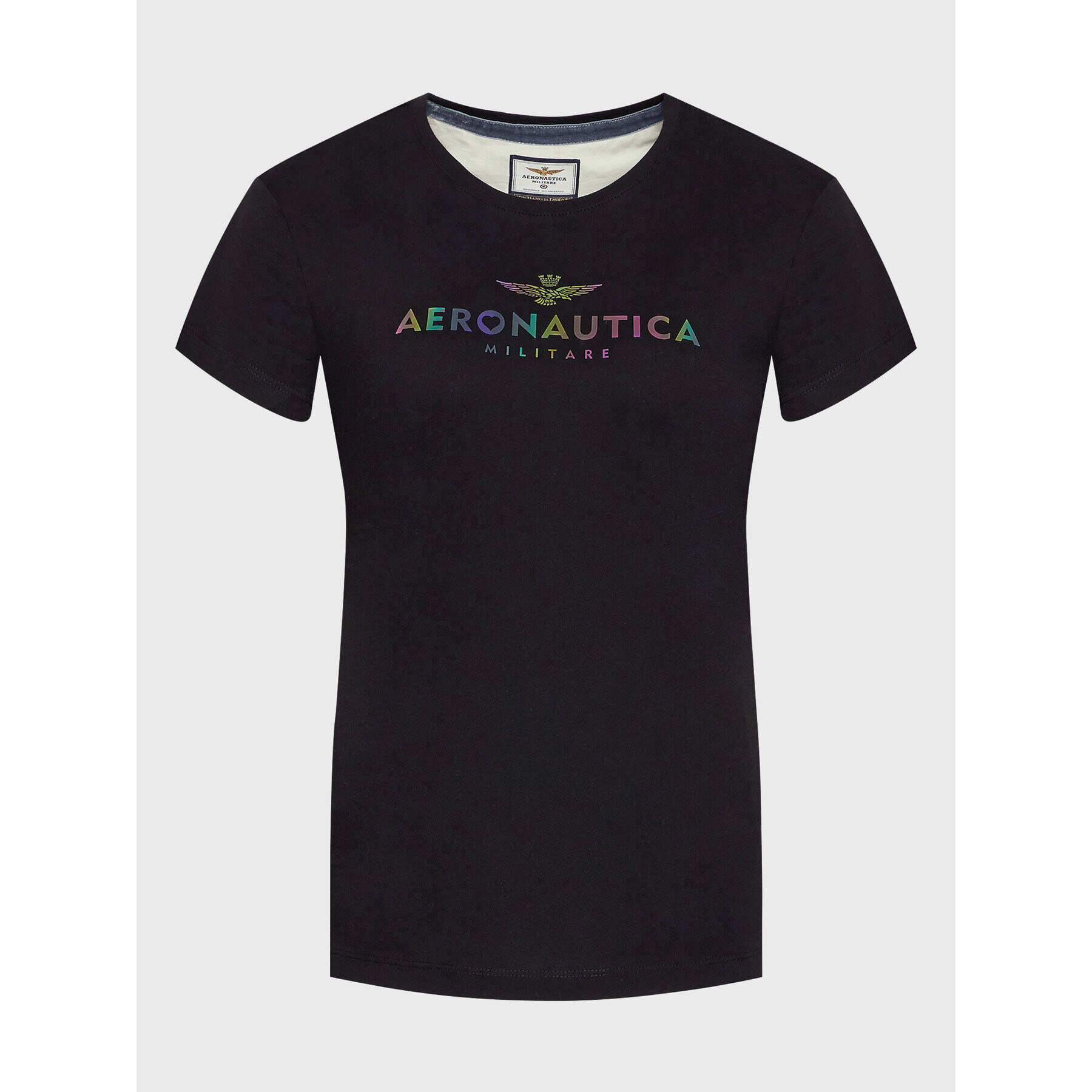 Aeronautica Militare T-Shirt 222TS2031DJ496 Černá Regular Fit - Pepit.cz