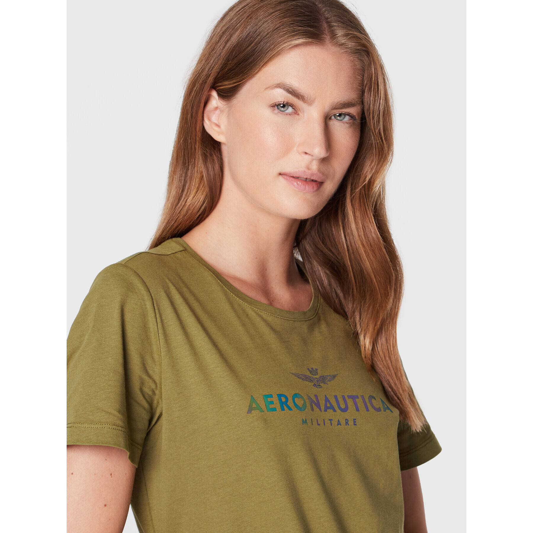 Aeronautica Militare T-Shirt 222TS2031DJ496 Zelená Regular Fit - Pepit.cz