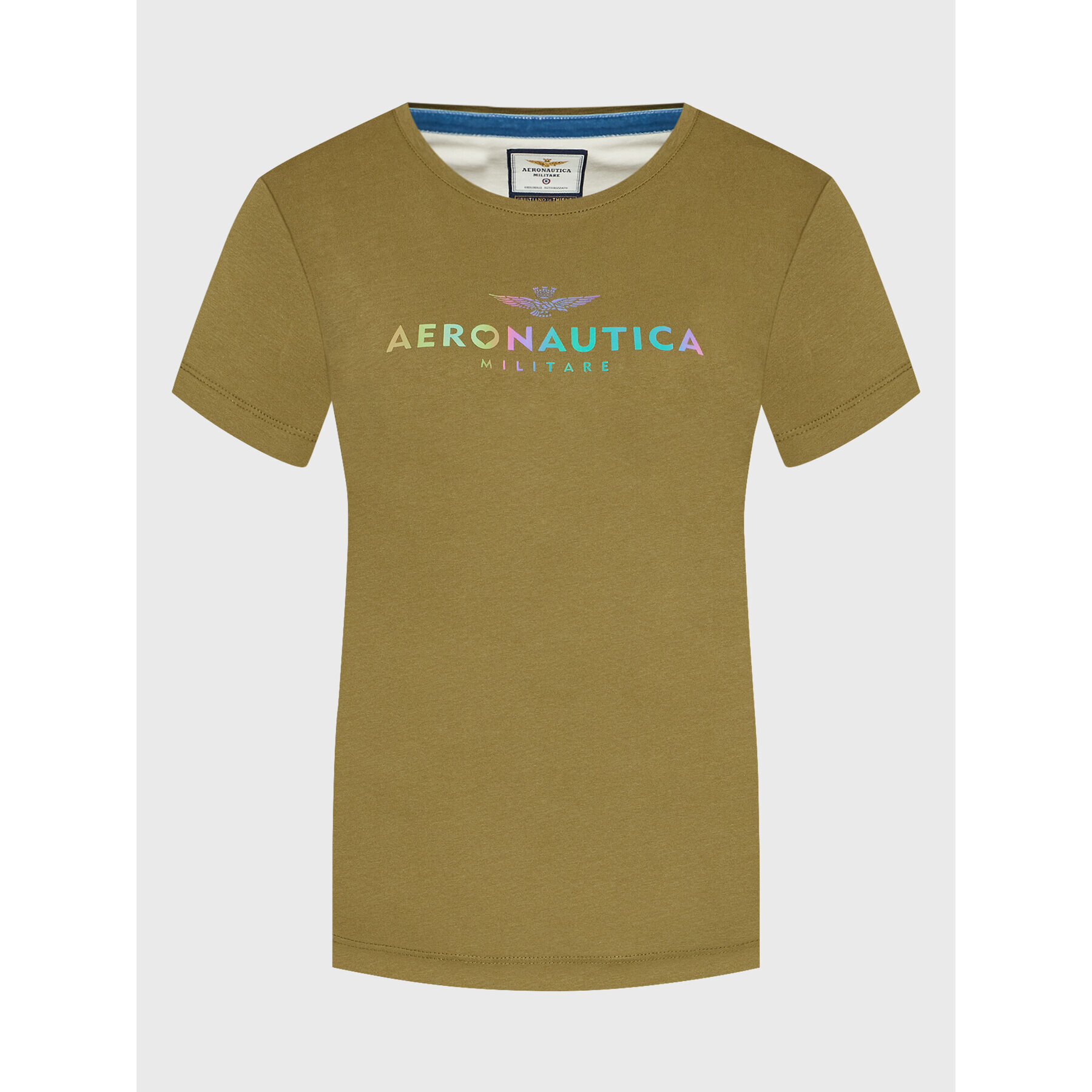 Aeronautica Militare T-Shirt 222TS2031DJ496 Zelená Regular Fit - Pepit.cz