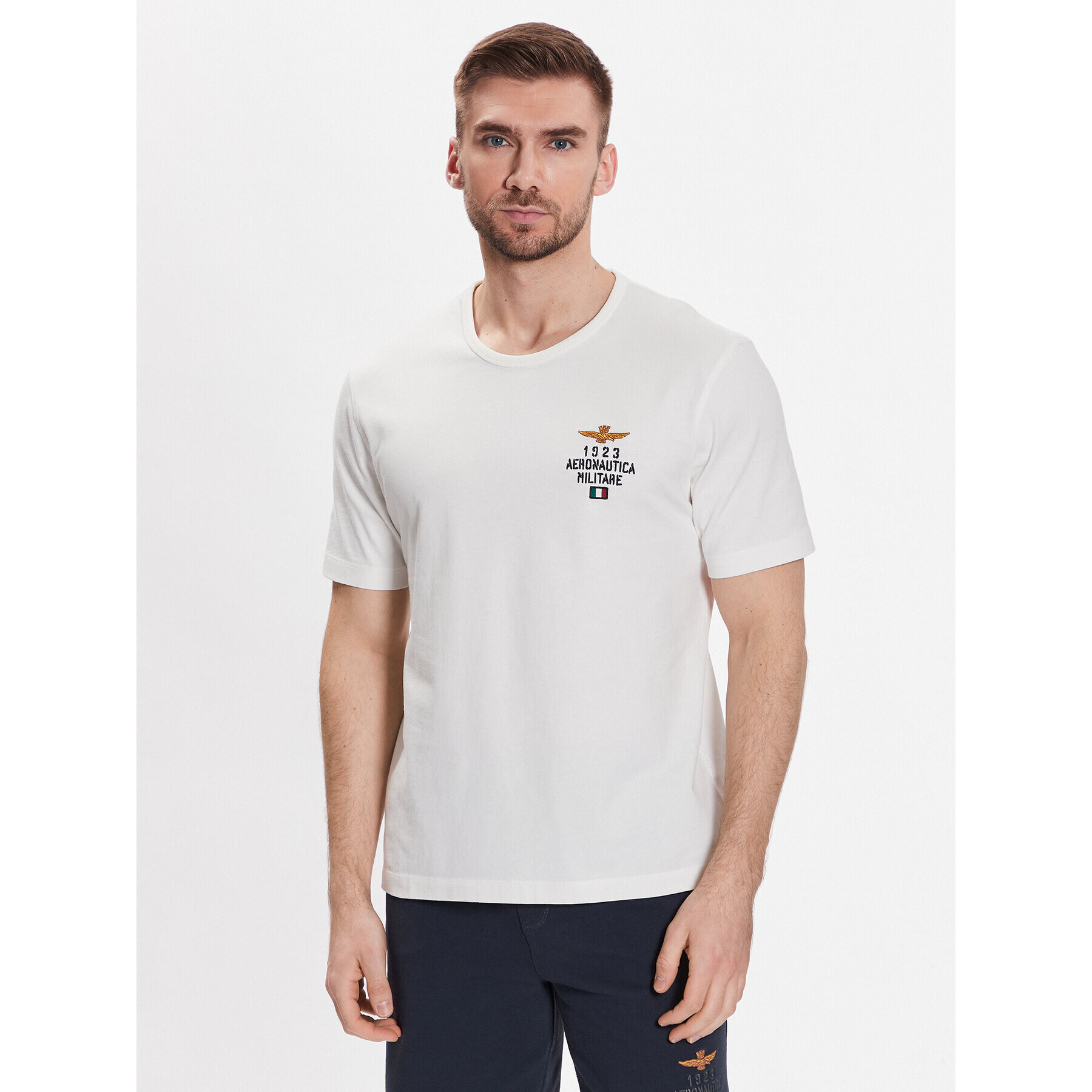 Aeronautica Militare T-Shirt 231TS2053J581 Bílá Regular Fit - Pepit.cz