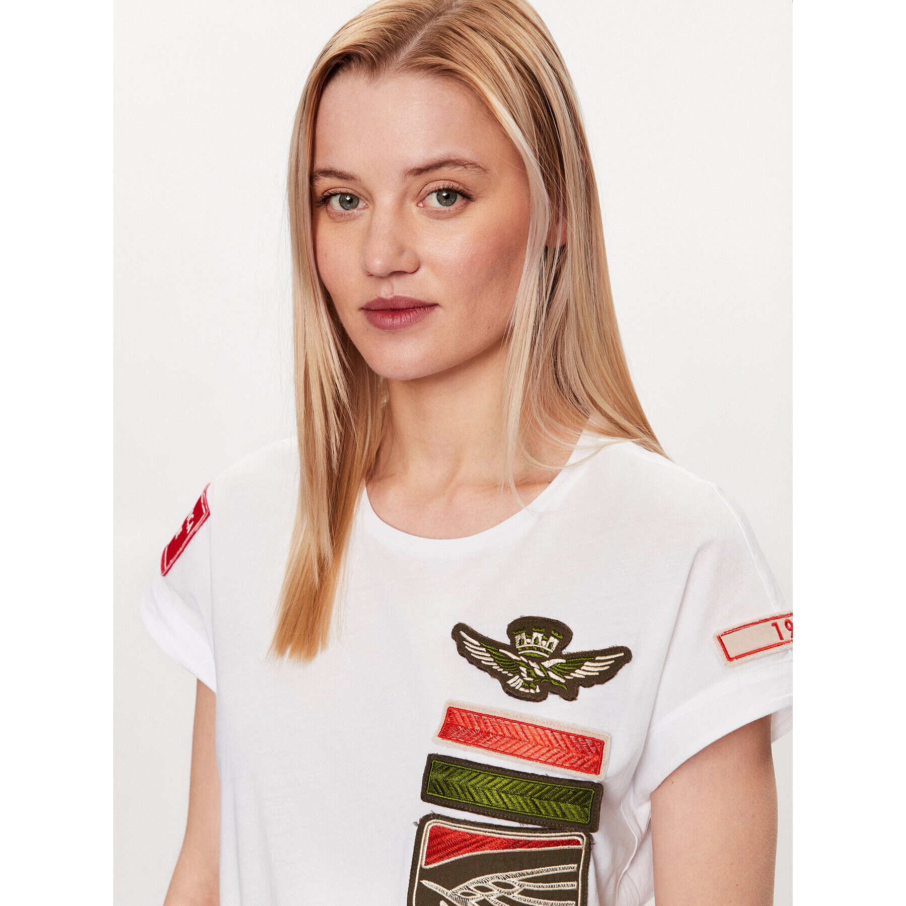 Aeronautica Militare T-Shirt 231TS2060DJ510 Bílá Regular Fit - Pepit.cz