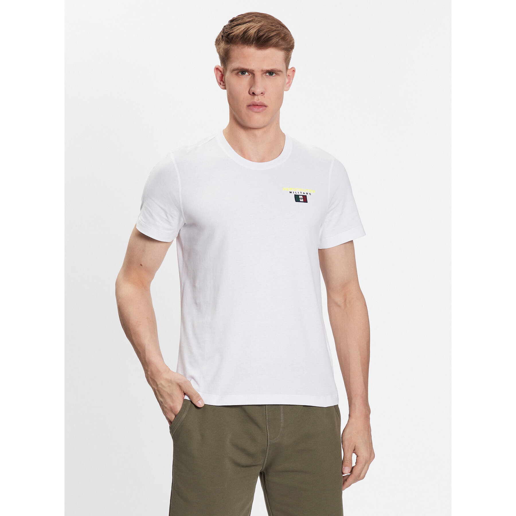 Aeronautica Militare T-Shirt 231TS2068J602 Bílá Regular Fit - Pepit.cz