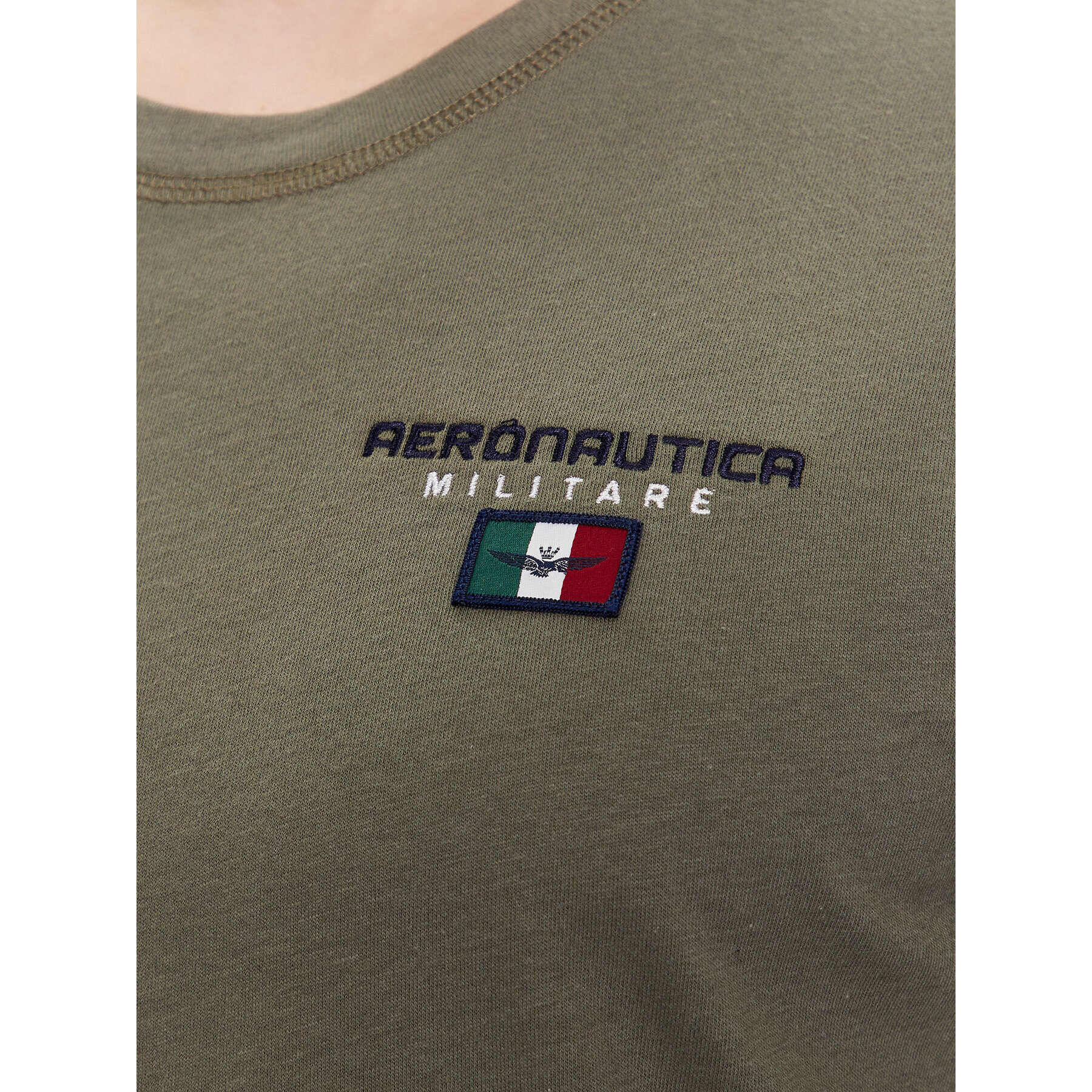 Aeronautica Militare T-Shirt 231TS2068J602 Zelená Regular Fit - Pepit.cz