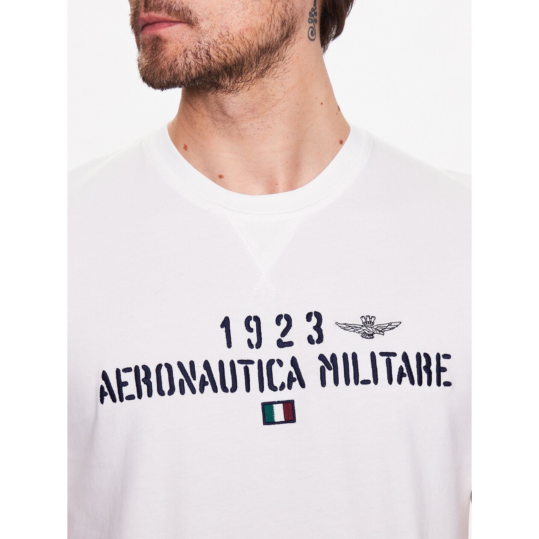 Aeronautica Militare T-Shirt 231TS2099J584 Bílá Regular Fit - Pepit.cz