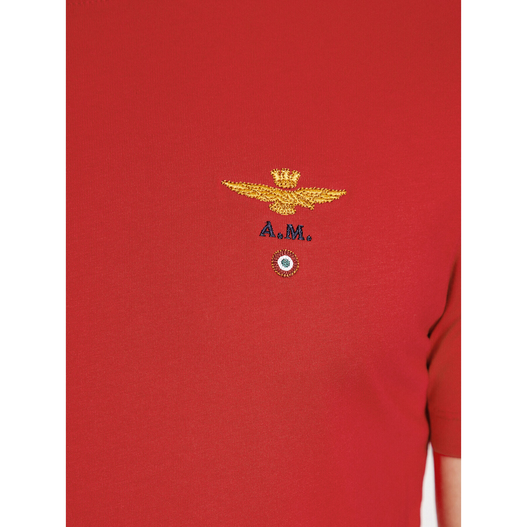 Aeronautica Militare T-Shirt 232TS1580J372 Červená Regular Fit - Pepit.cz