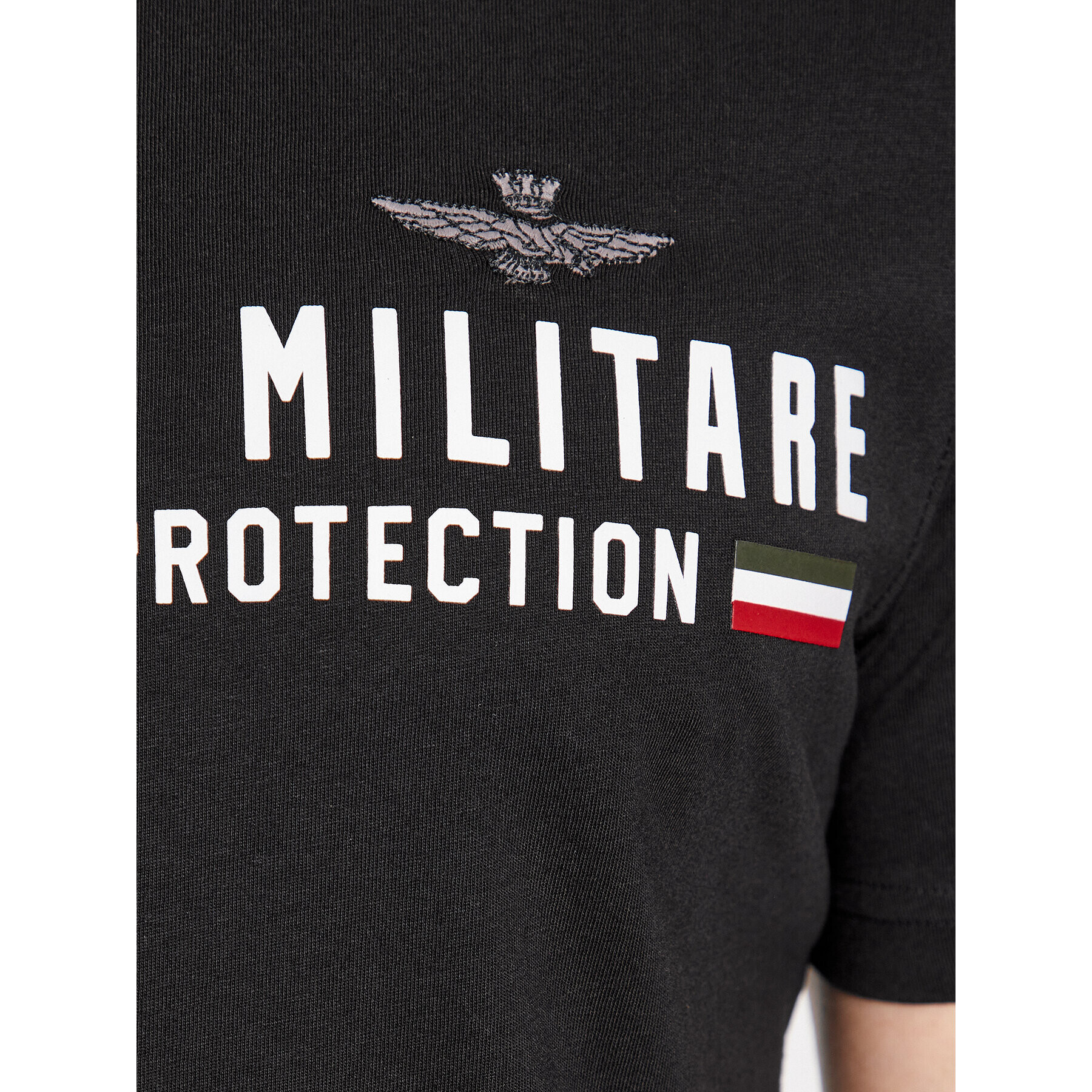 Aeronautica Militare T-Shirt 232TS1942J538 Černá Regular Fit - Pepit.cz