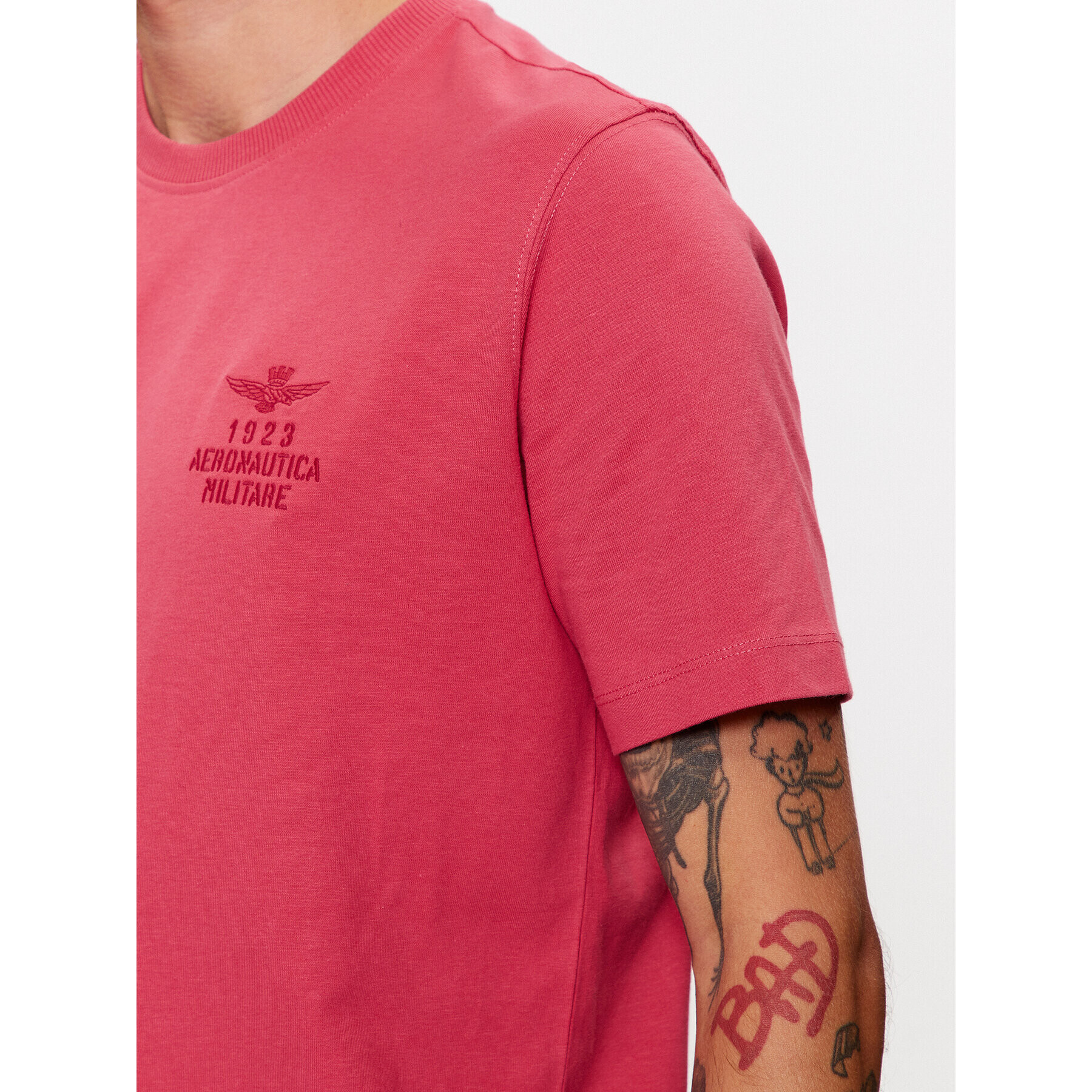 Aeronautica Militare T-Shirt 232TS2129J609 Růžová Regular Fit - Pepit.cz