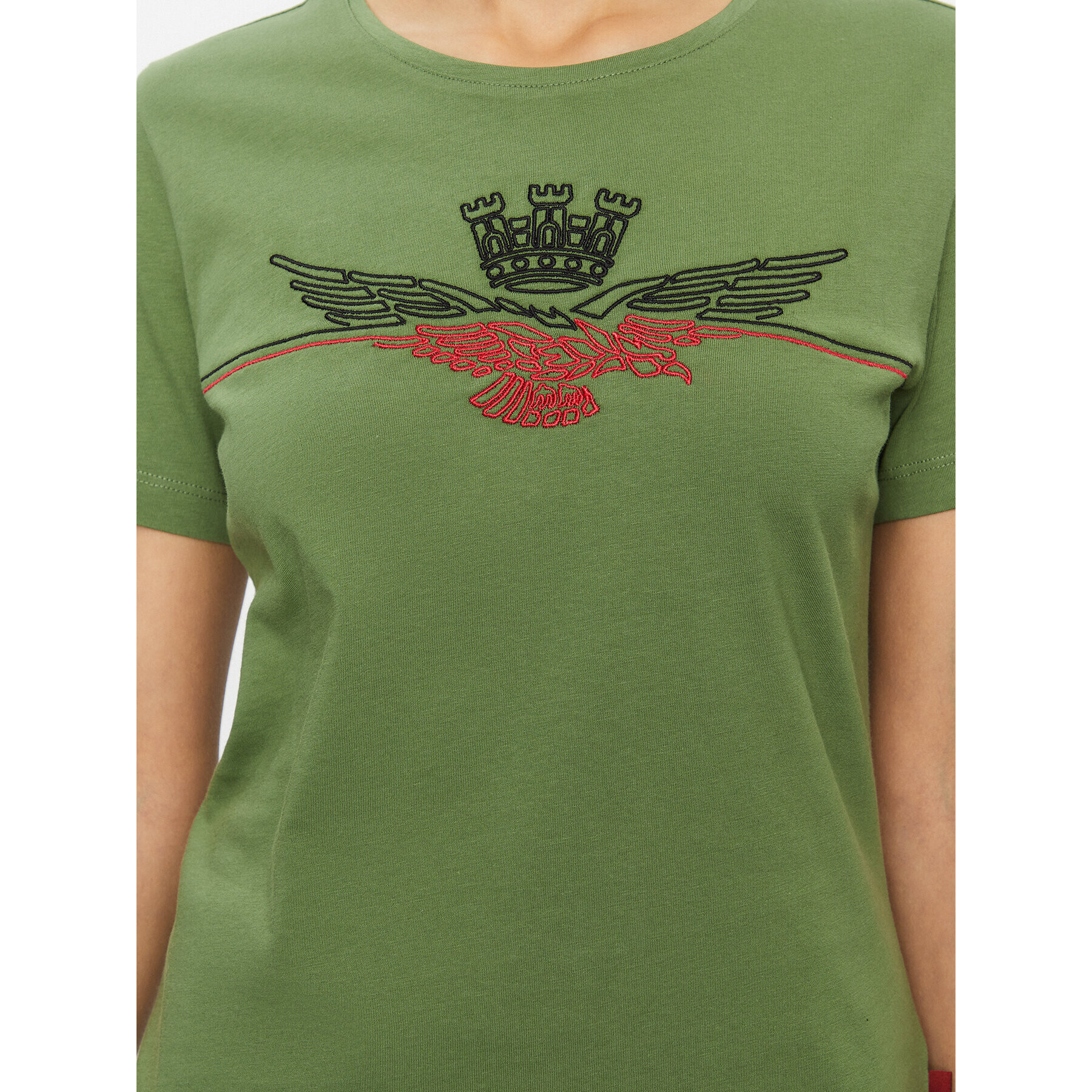 Aeronautica Militare T-Shirt 232TS2164DJ496 Zelená Regular Fit - Pepit.cz