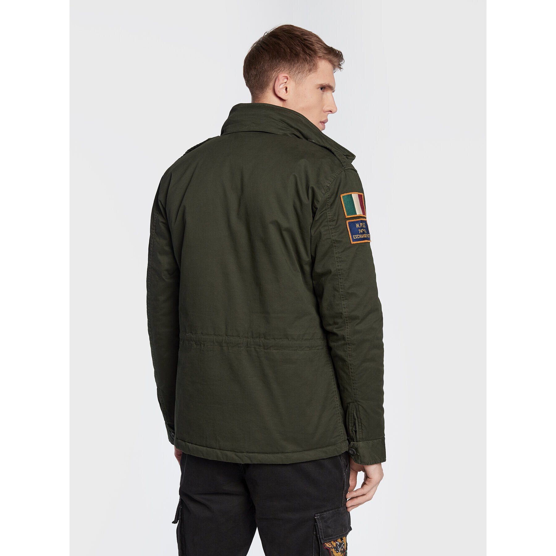 Aeronautica Militare Zimní bunda 222AB2038CT3013 Zelená Regular Fit - Pepit.cz