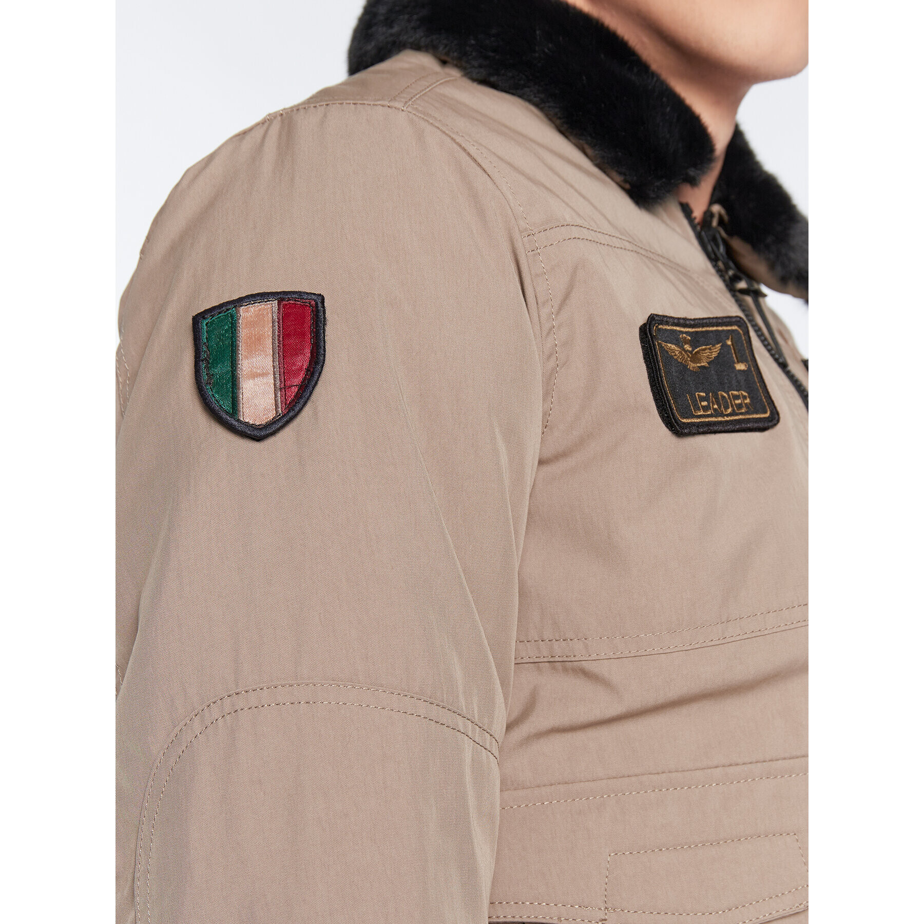 Aeronautica Militare Zimní bunda 222AB2041CT2932 Zelená Regular Fit - Pepit.cz