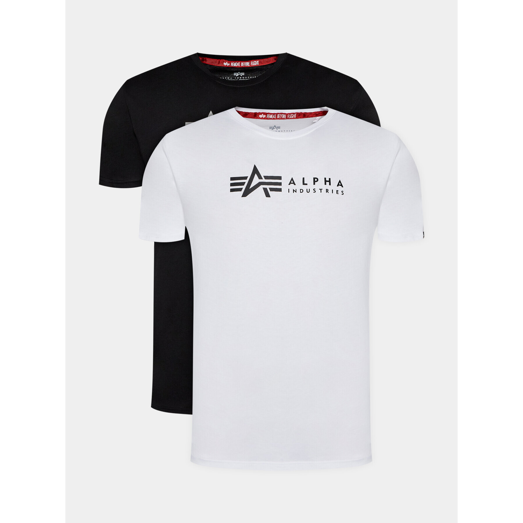 Alpha Industries 2-dílná sada T-shirts Alpha Label T 118534 Černá Regular Fit - Pepit.cz