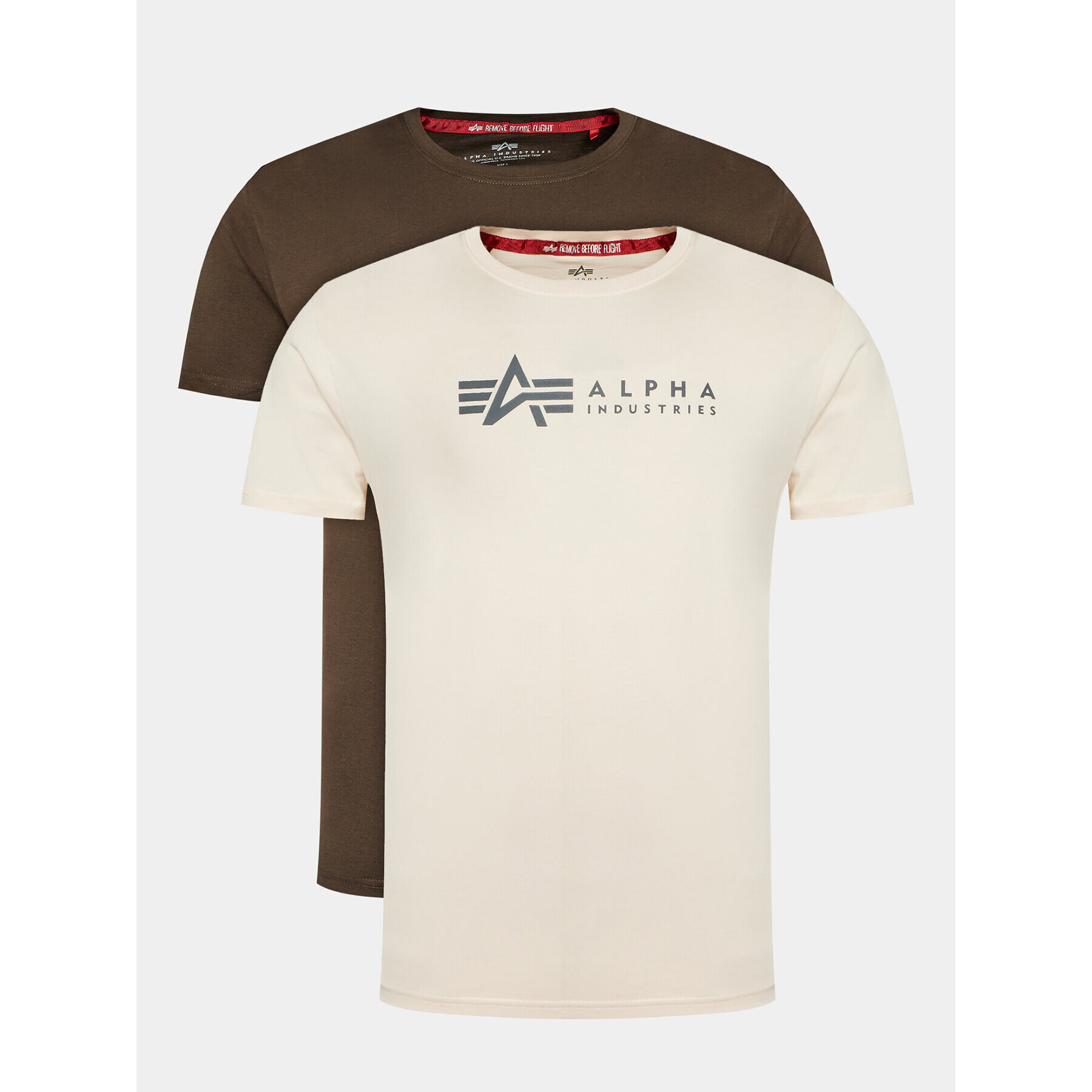 Alpha Industries 2-dílná sada T-shirts Alpha Label T 2 118534 Barevná Regular Fit - Pepit.cz