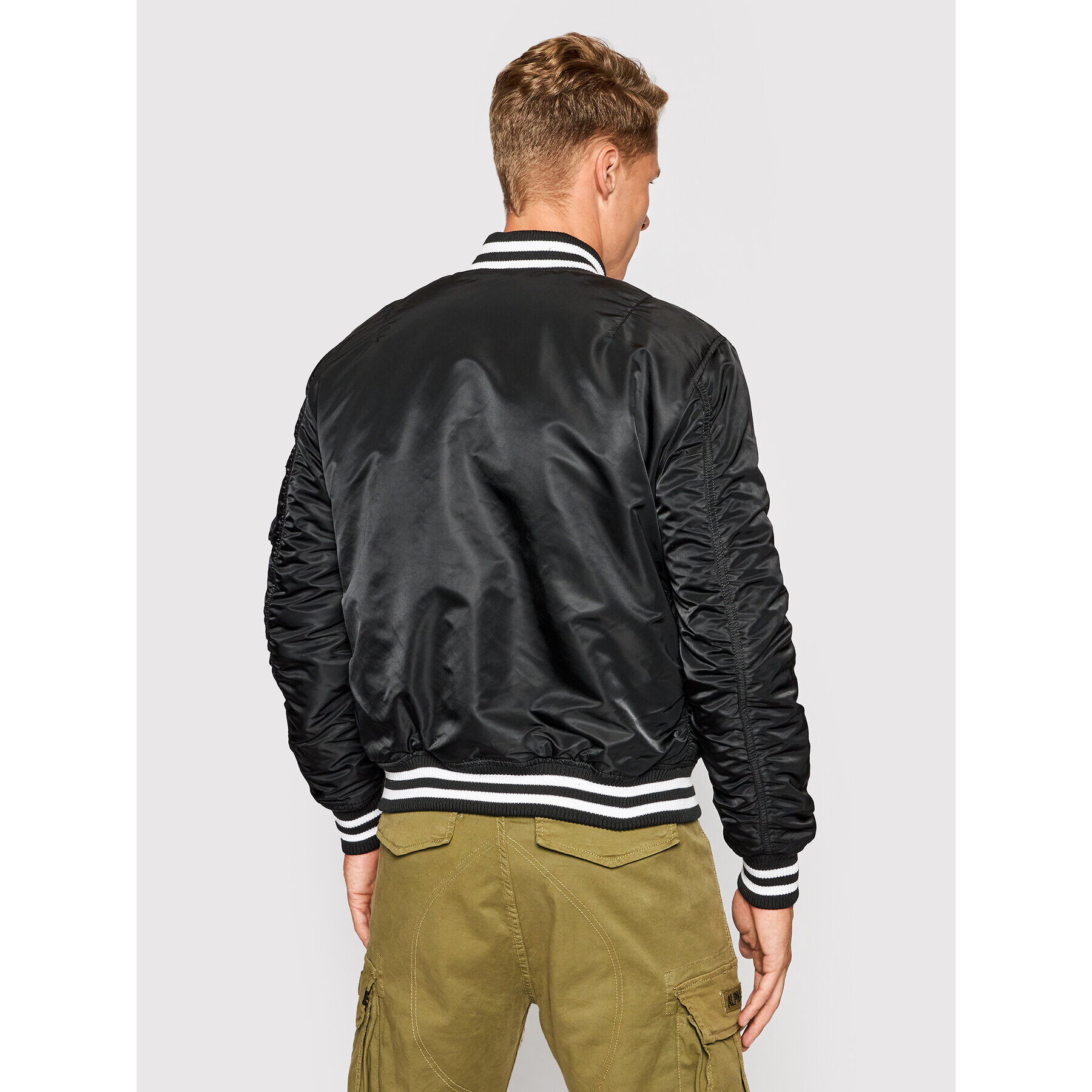 Alpha Industries Bunda bomber College 118112 Černá Regular Fit - Pepit.cz