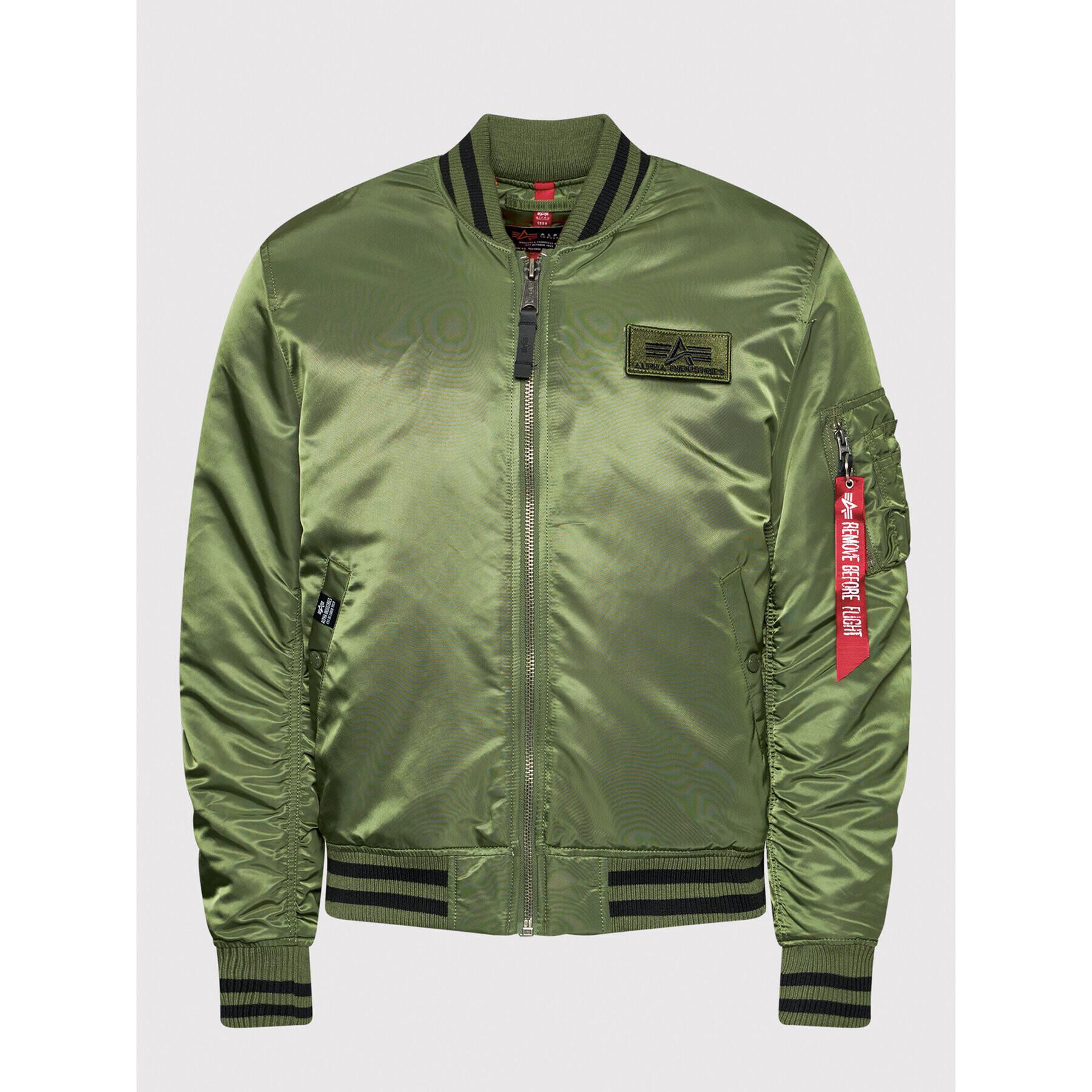 Alpha Industries Bunda bomber College 118112 Zelená Regular Fit - Pepit.cz