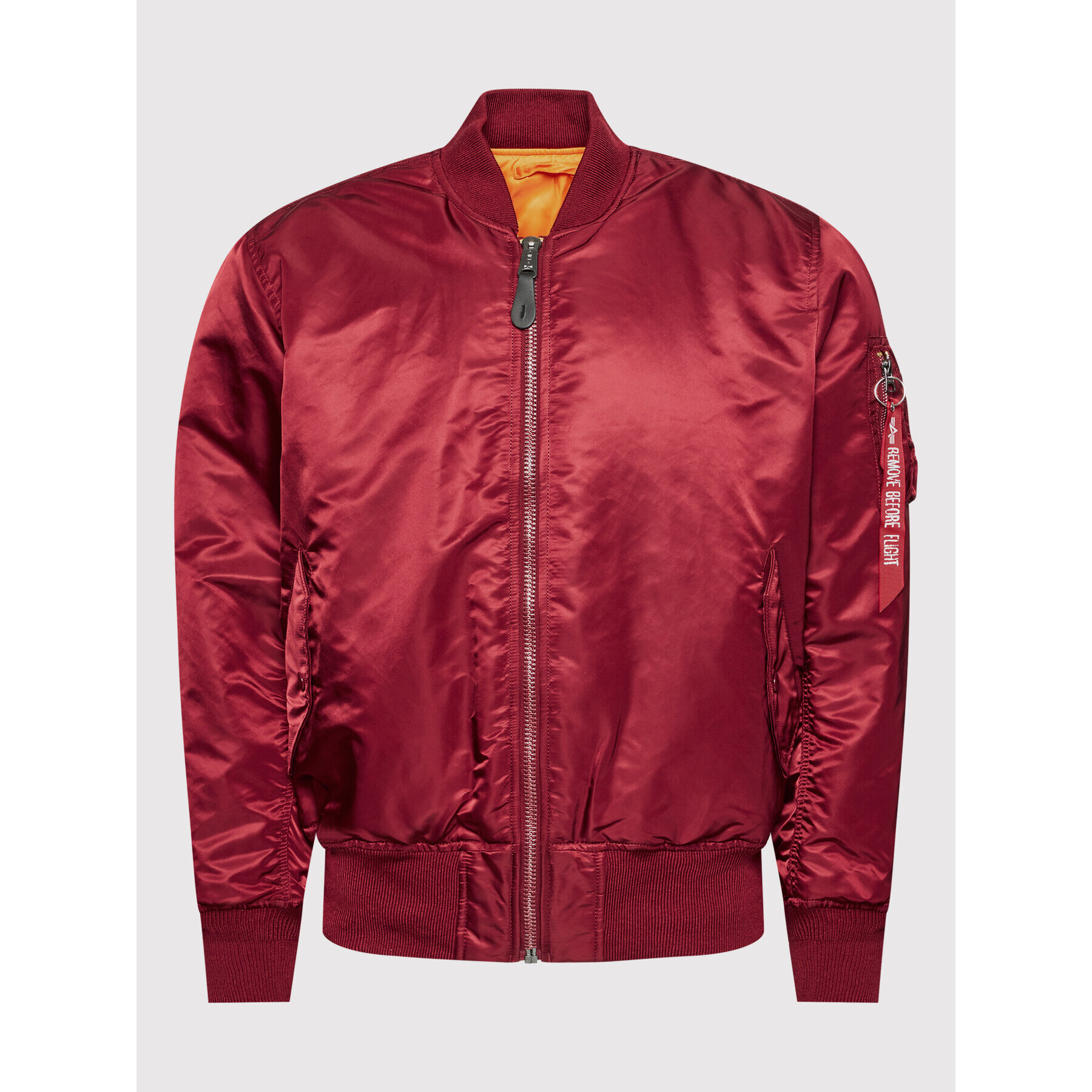 Alpha Industries Bunda bomber Ma-1 100101 Bordó Regular Fit - Pepit.cz