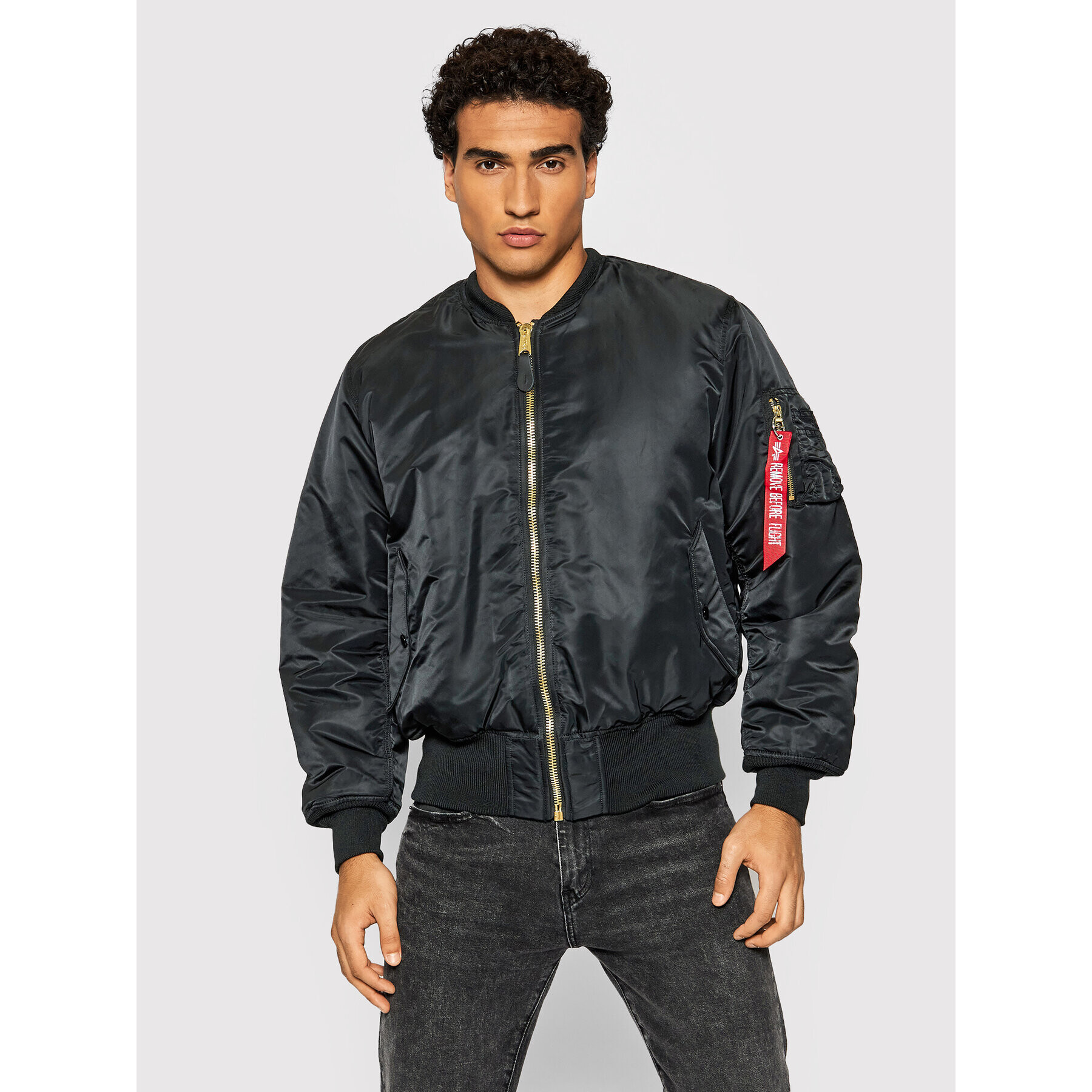 Alpha Industries Bunda bomber Ma-1 100101 Černá Regular Fit - Pepit.cz